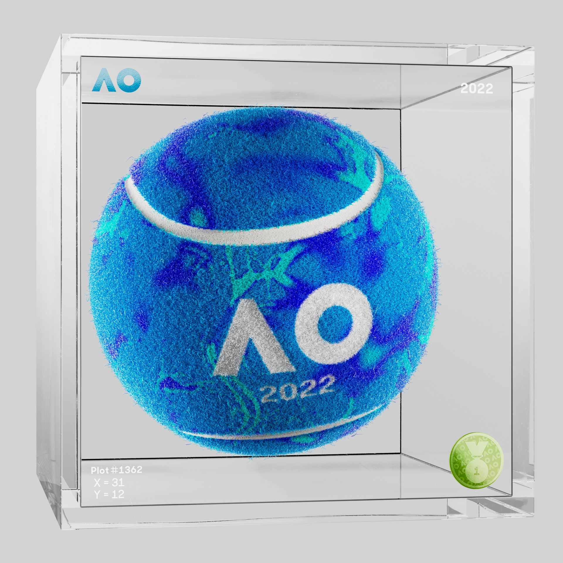 The Australian Open - The Australian Open Art Ball - AO Art Ball #5884 - NFT # 5884