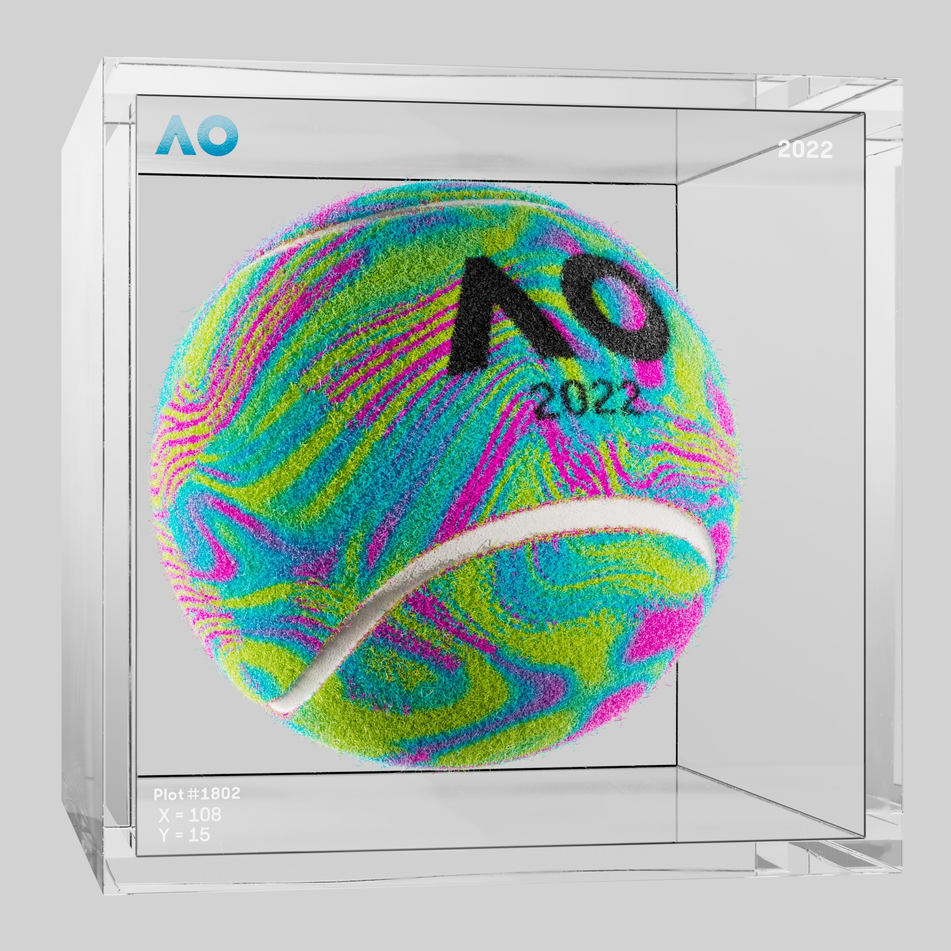 The Australian Open - The Australian Open Art Ball - AO Art Ball #5885 - NFT # 5885