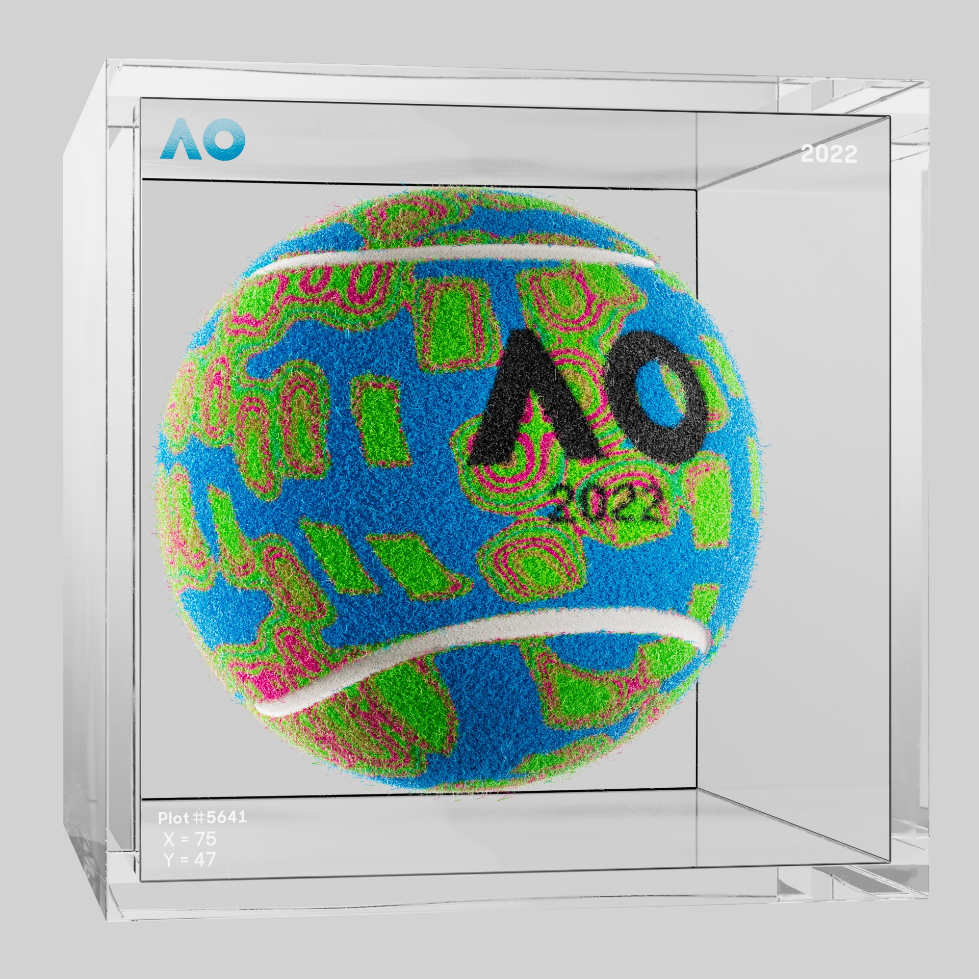 The Australian Open - The Australian Open Art Ball - AO Art Ball #5886 - NFT # 5886