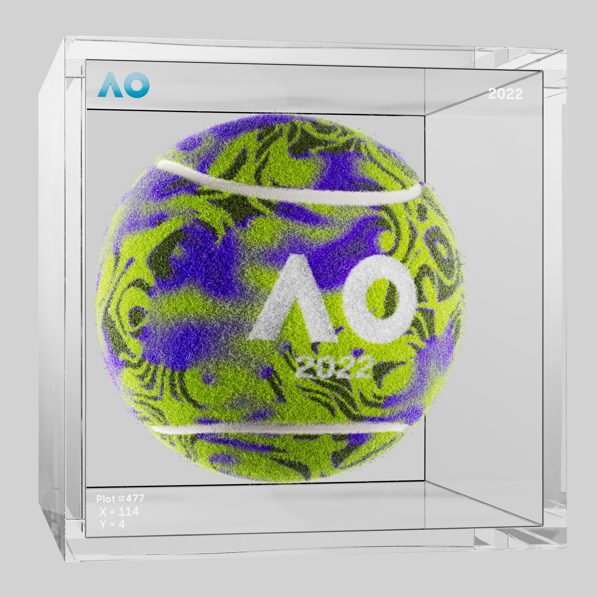 The Australian Open - The Australian Open Art Ball - AO Art Ball #5887 - NFT # 5887