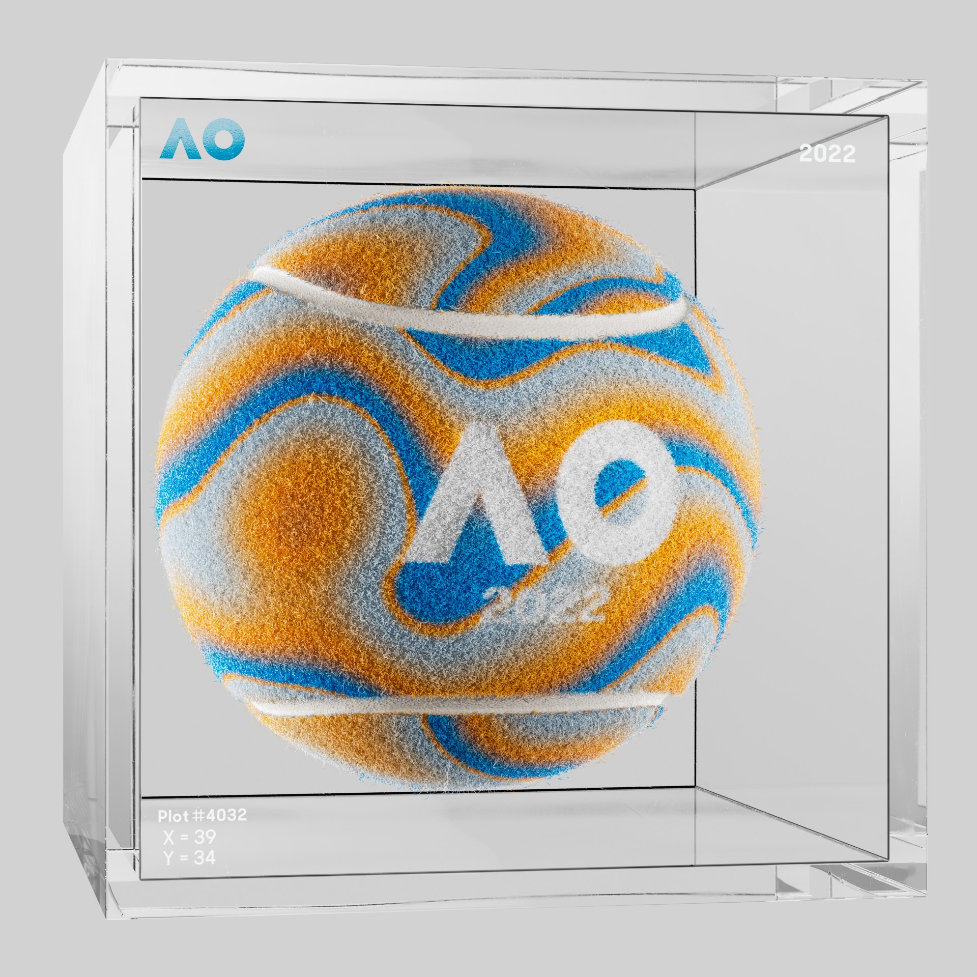 The Australian Open - The Australian Open Art Ball - AO Art Ball #5888 - NFT # 5888