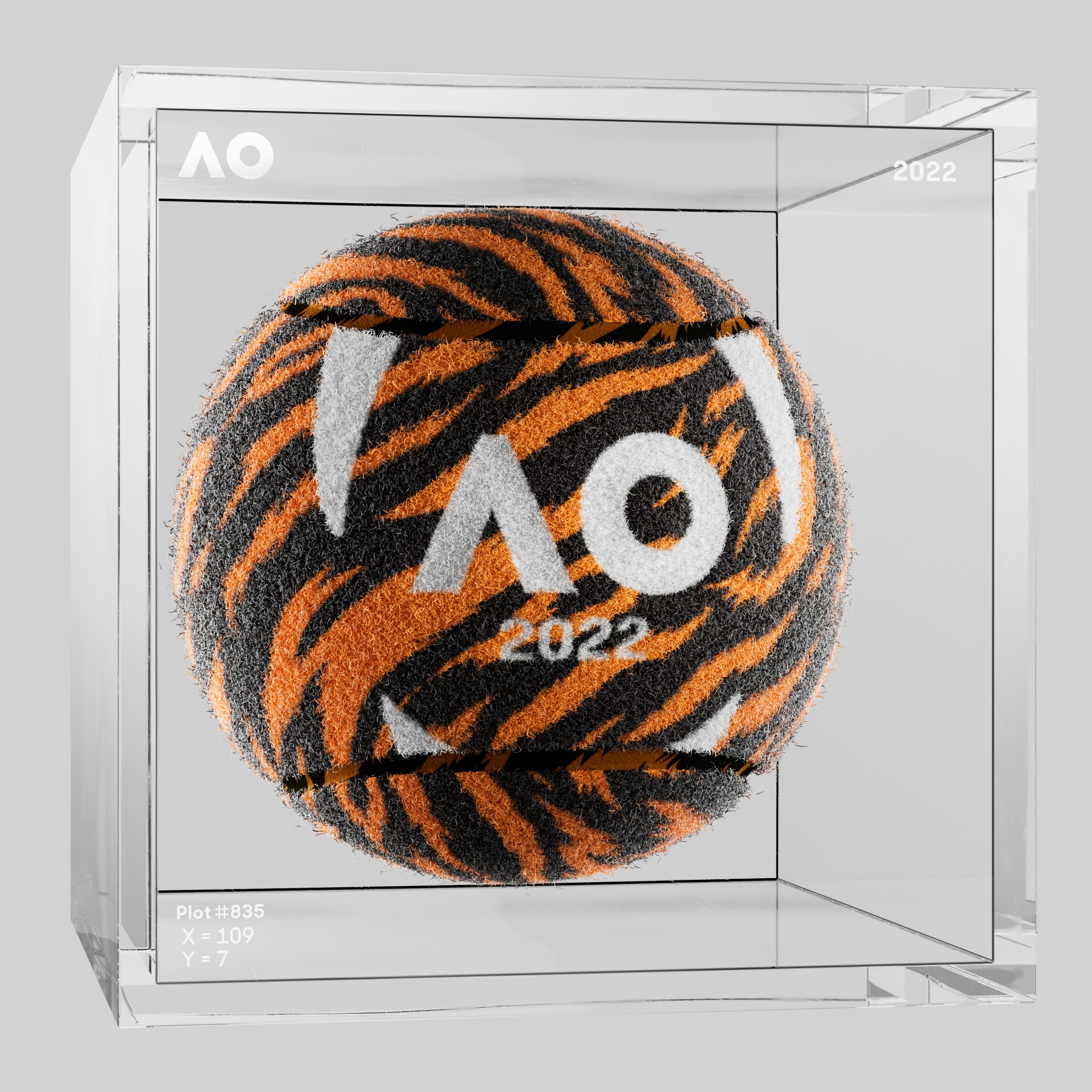 The Australian Open - The Australian Open Art Ball - AO Art Ball #5889 - NFT # 5889