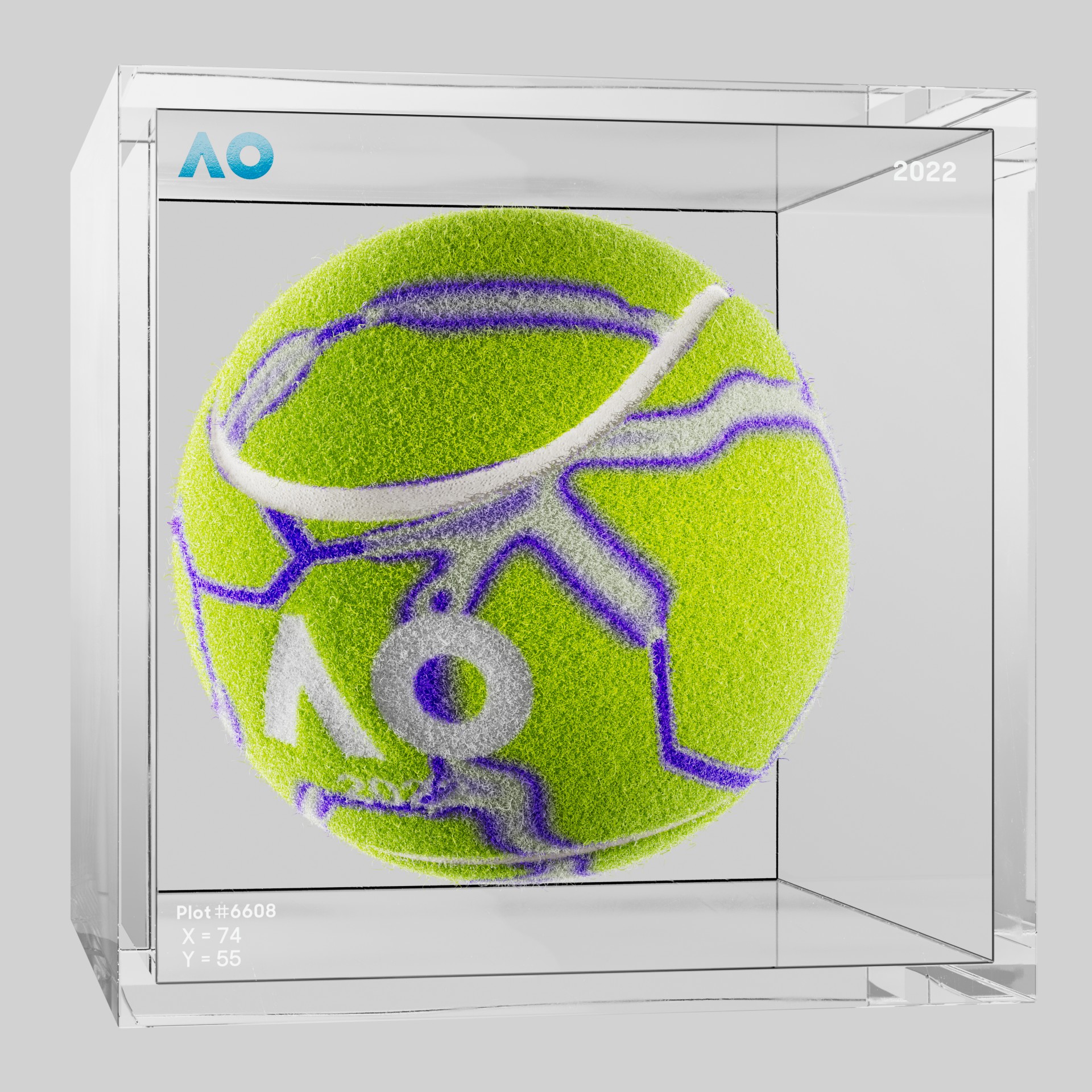 The Australian Open - The Australian Open Art Ball - AO Art Ball #589 - NFT # 589