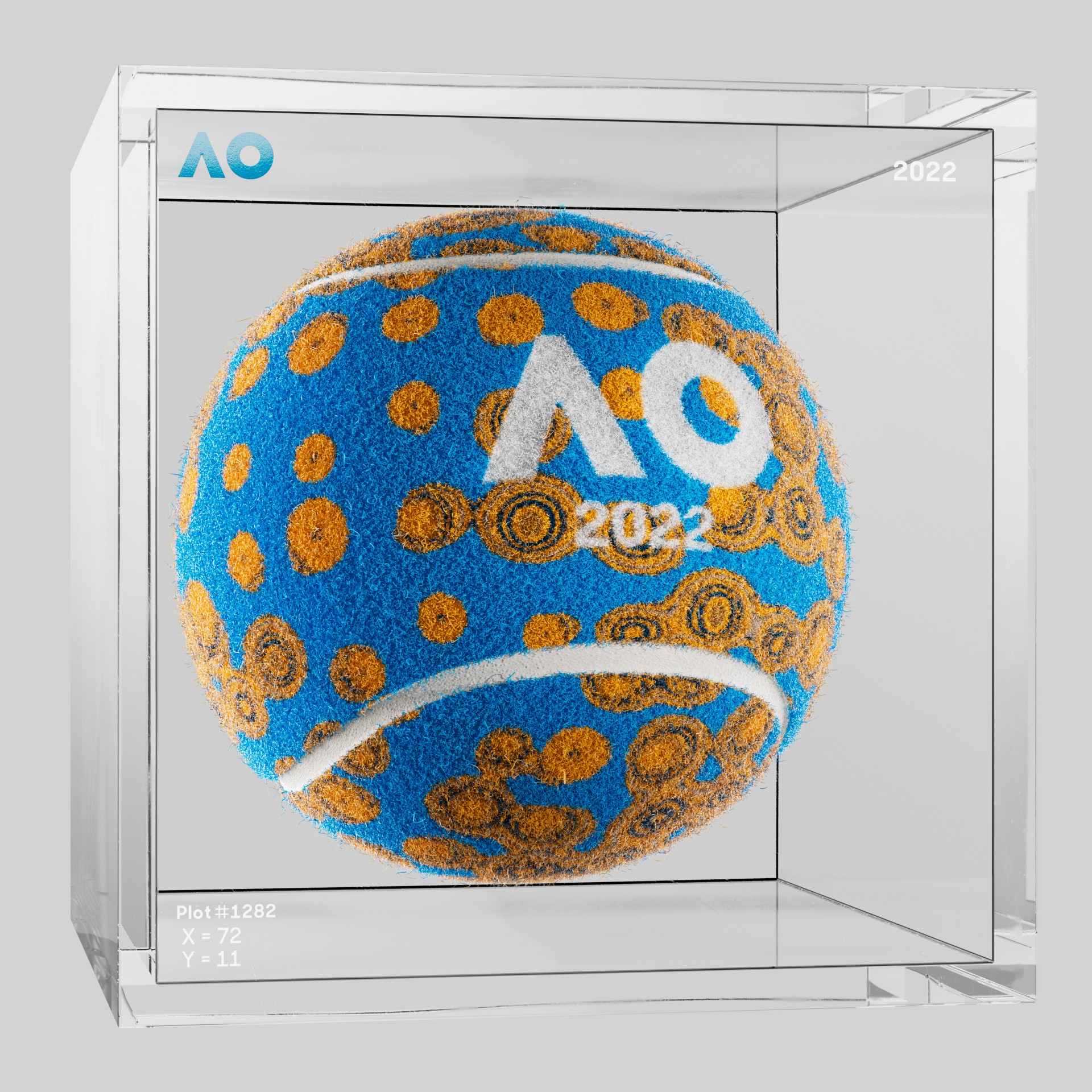 The Australian Open - The Australian Open Art Ball - AO Art Ball #5890 - NFT # 5890