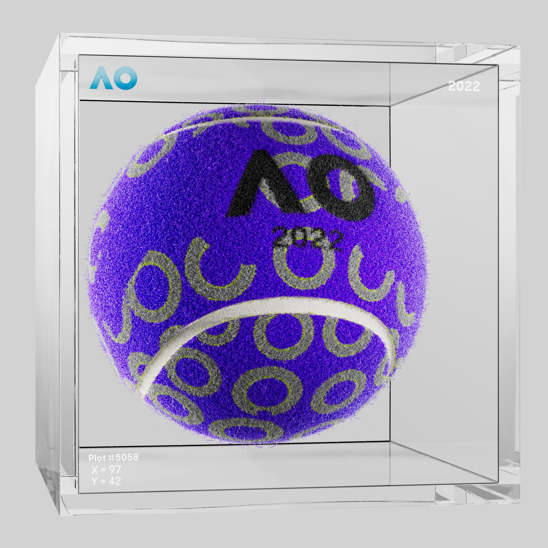 The Australian Open - The Australian Open Art Ball - AO Art Ball #5892 - NFT # 5892