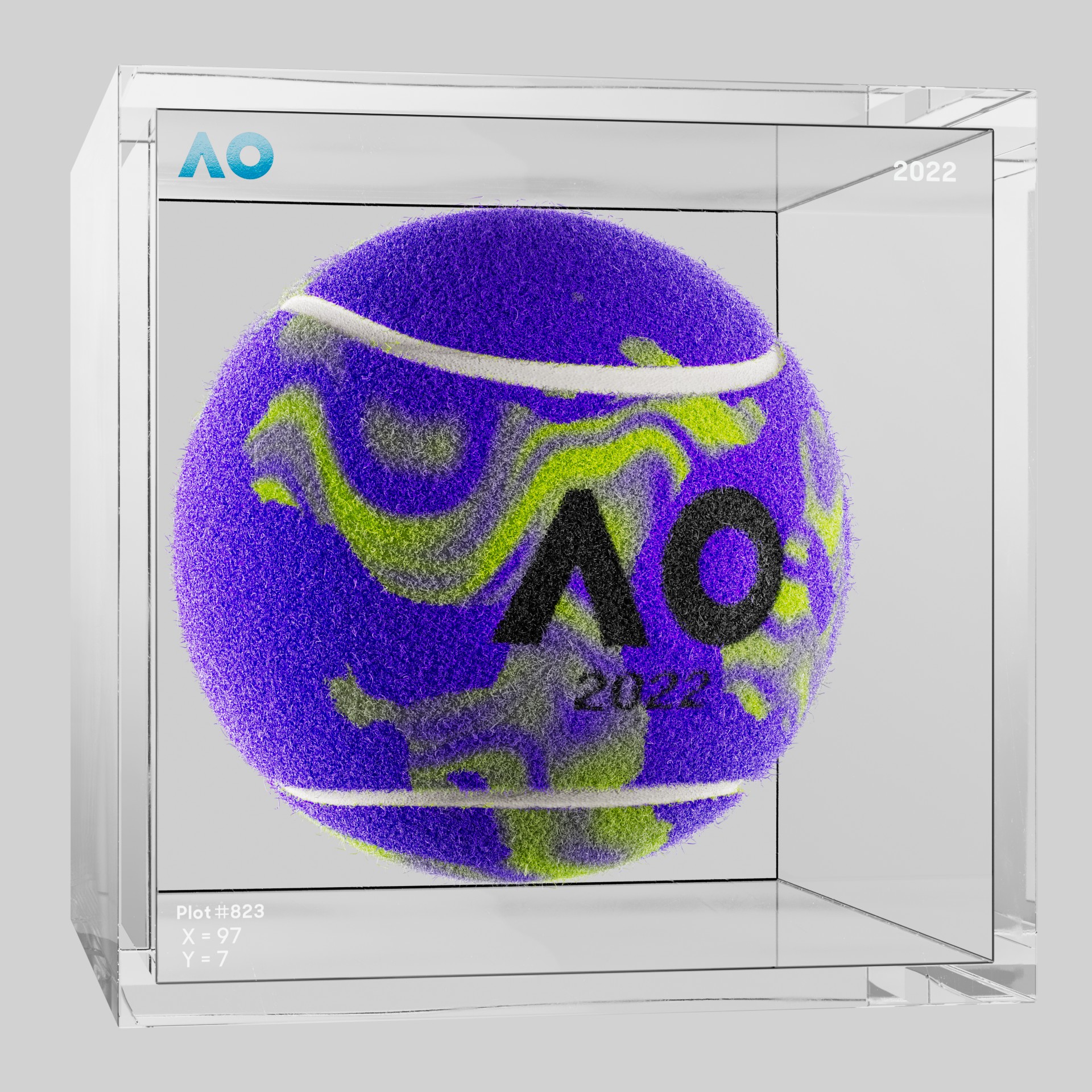 The Australian Open - The Australian Open Art Ball - AO Art Ball #5893 - NFT # 5893