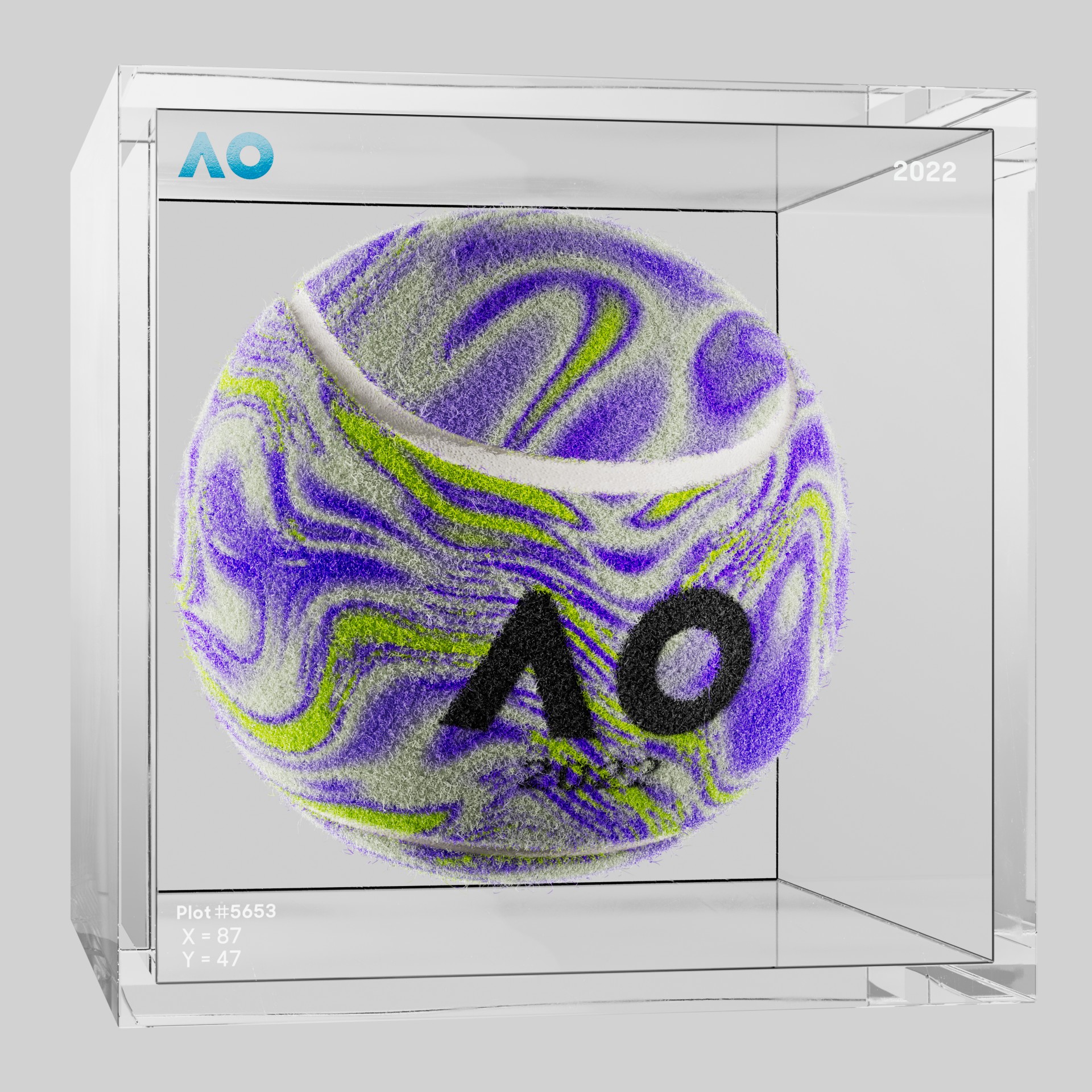 The Australian Open - The Australian Open Art Ball - AO Art Ball #5895 - NFT # 5895