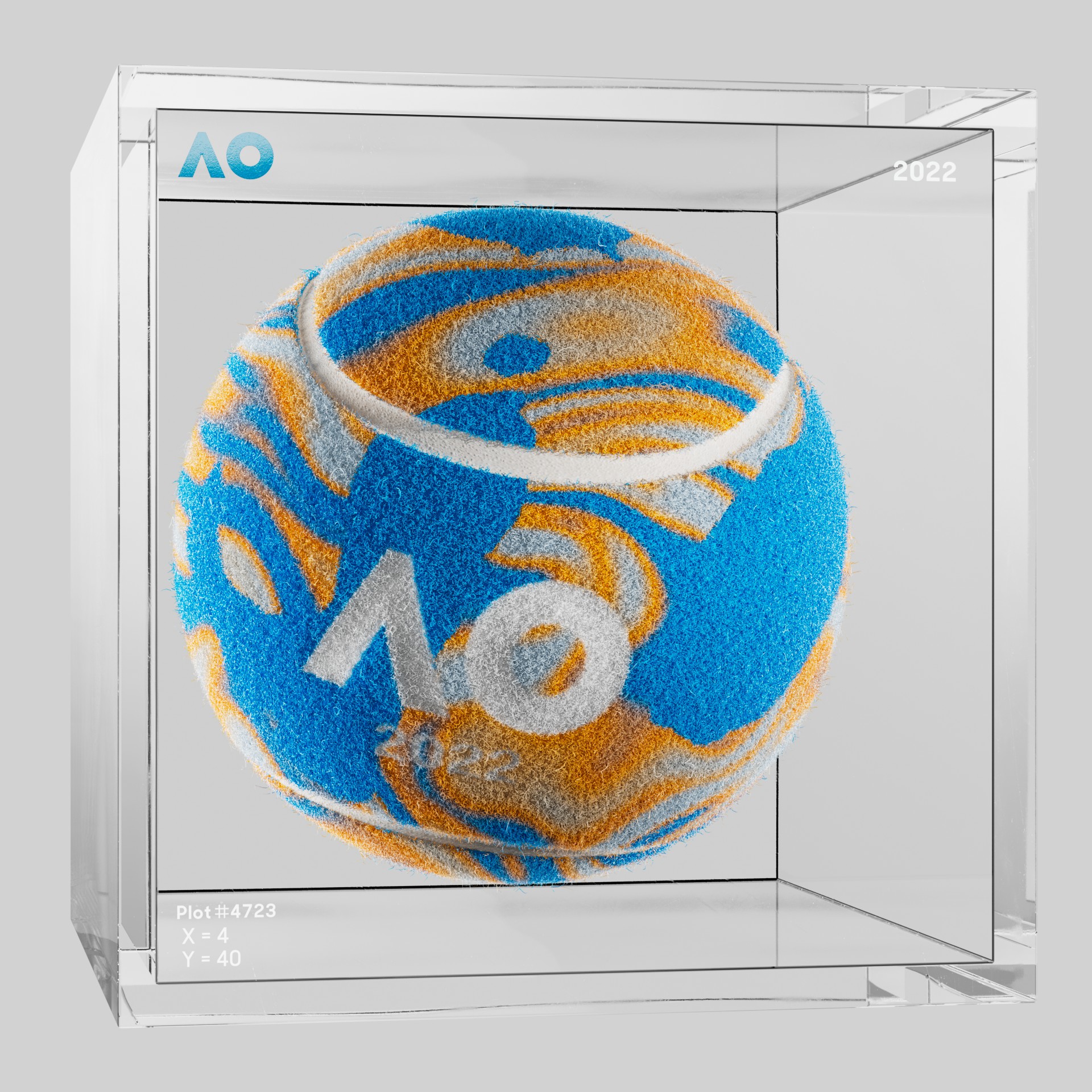 The Australian Open - The Australian Open Art Ball - AO Art Ball #5897 - NFT # 5897