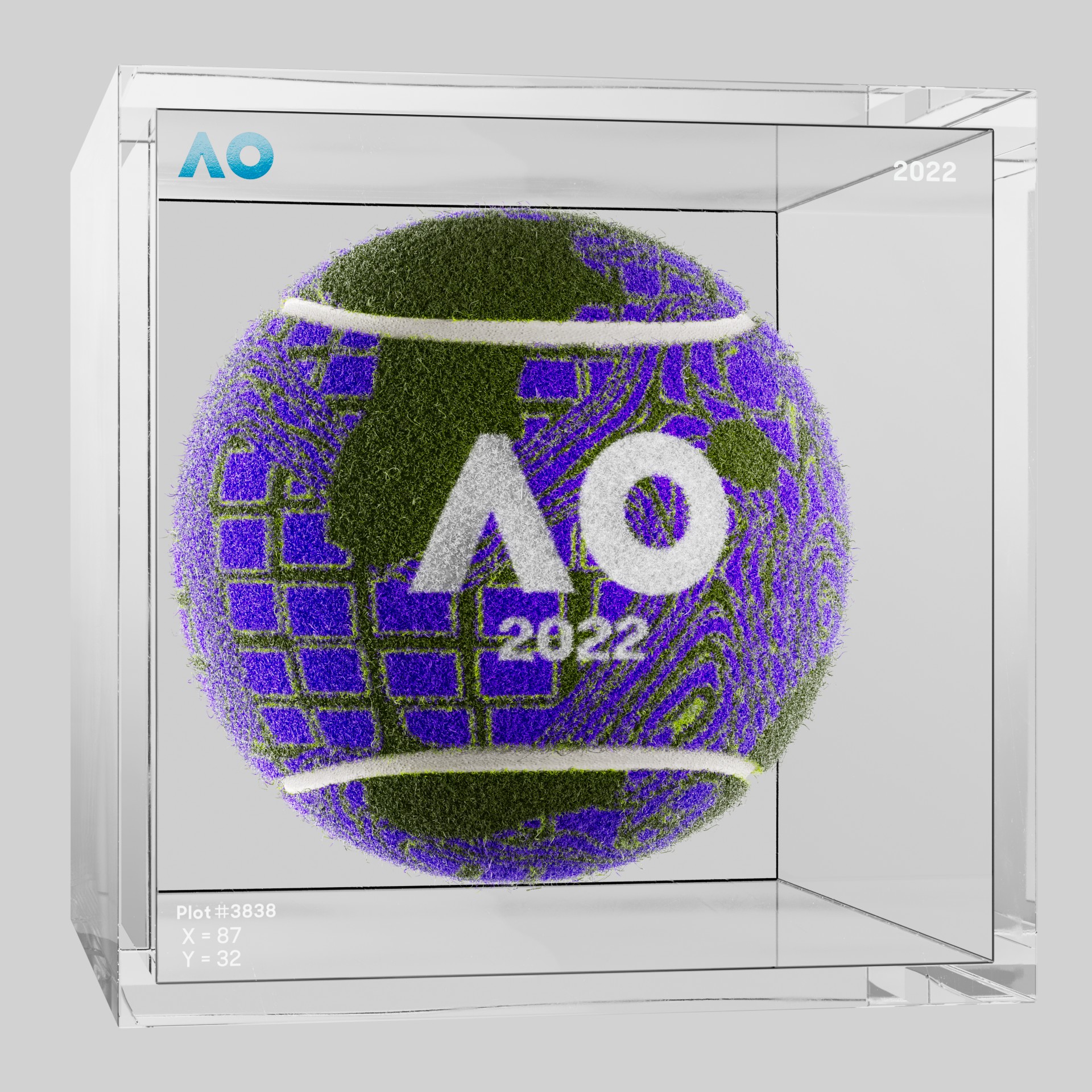 The Australian Open - The Australian Open Art Ball - AO Art Ball #590 - NFT # 590