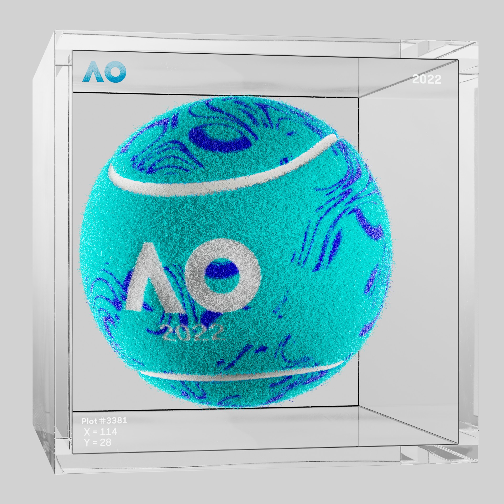 The Australian Open - The Australian Open Art Ball - AO Art Ball #5901 - NFT # 5901