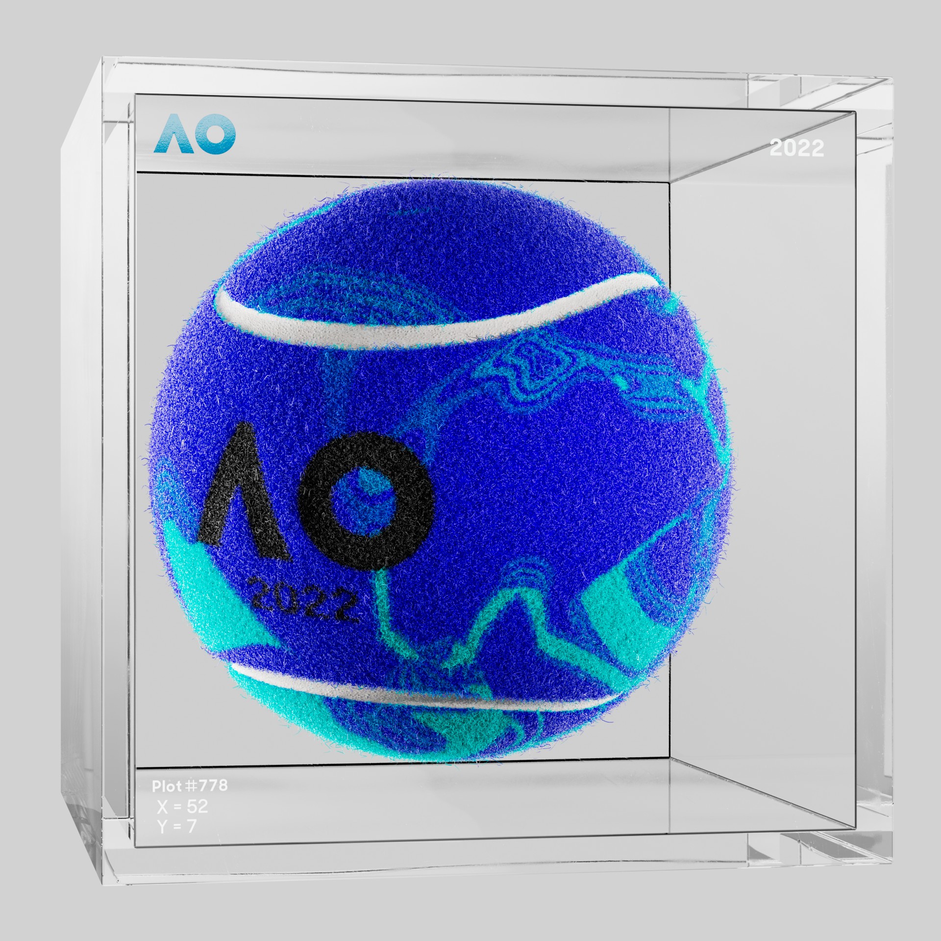 The Australian Open - The Australian Open Art Ball - AO Art Ball #5903 - NFT # 5903