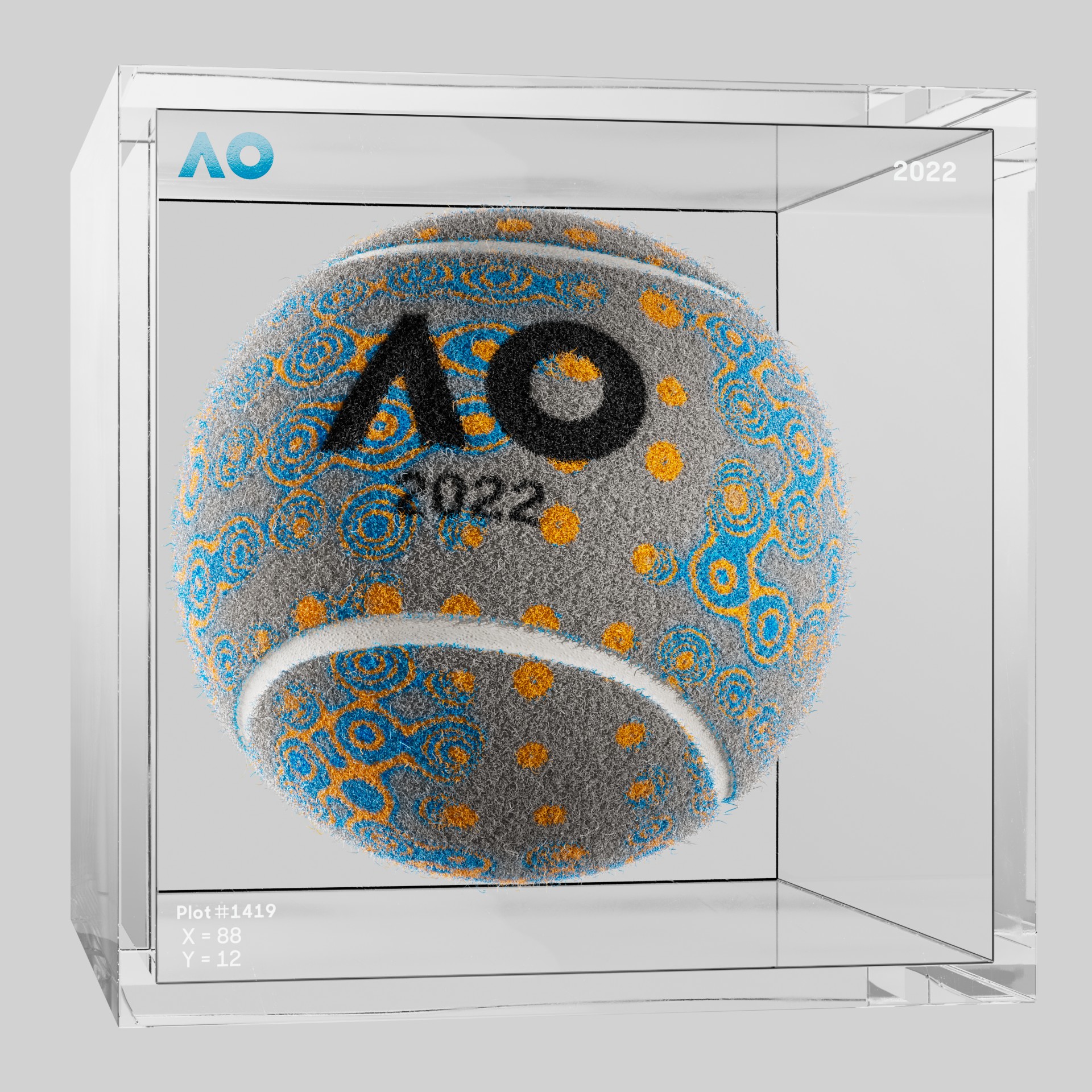 The Australian Open - The Australian Open Art Ball - AO Art Ball #5904 - NFT # 5904
