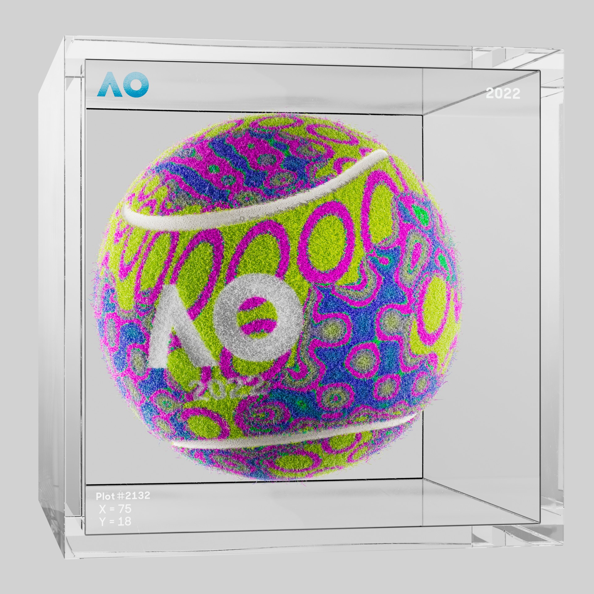 The Australian Open - The Australian Open Art Ball - AO Art Ball #5905 - NFT # 5905