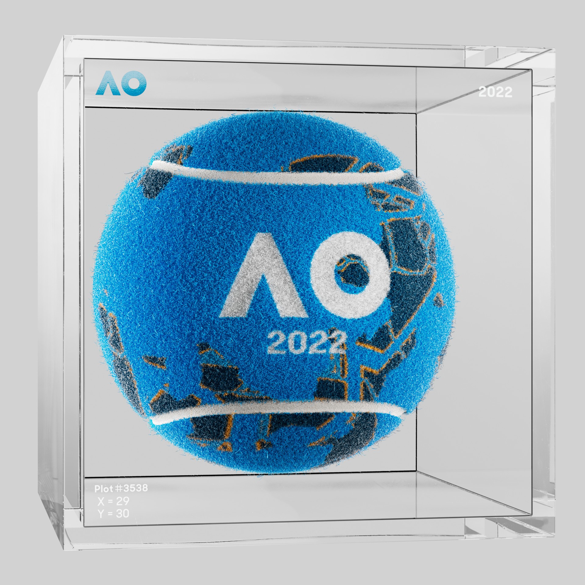 The Australian Open - The Australian Open Art Ball - AO Art Ball #5906 - NFT # 5906