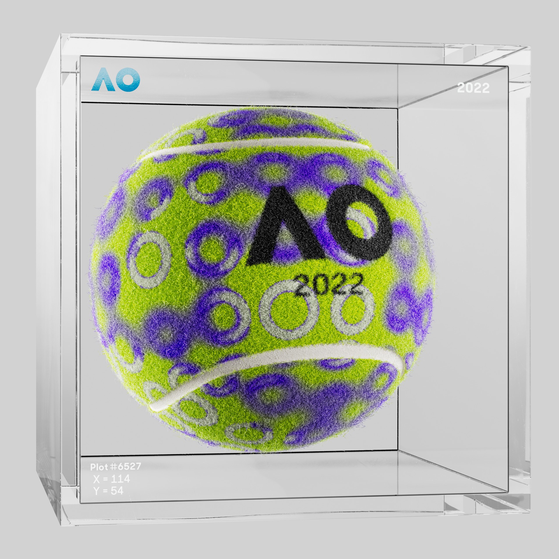 The Australian Open - The Australian Open Art Ball - AO Art Ball #5908 - NFT # 5908
