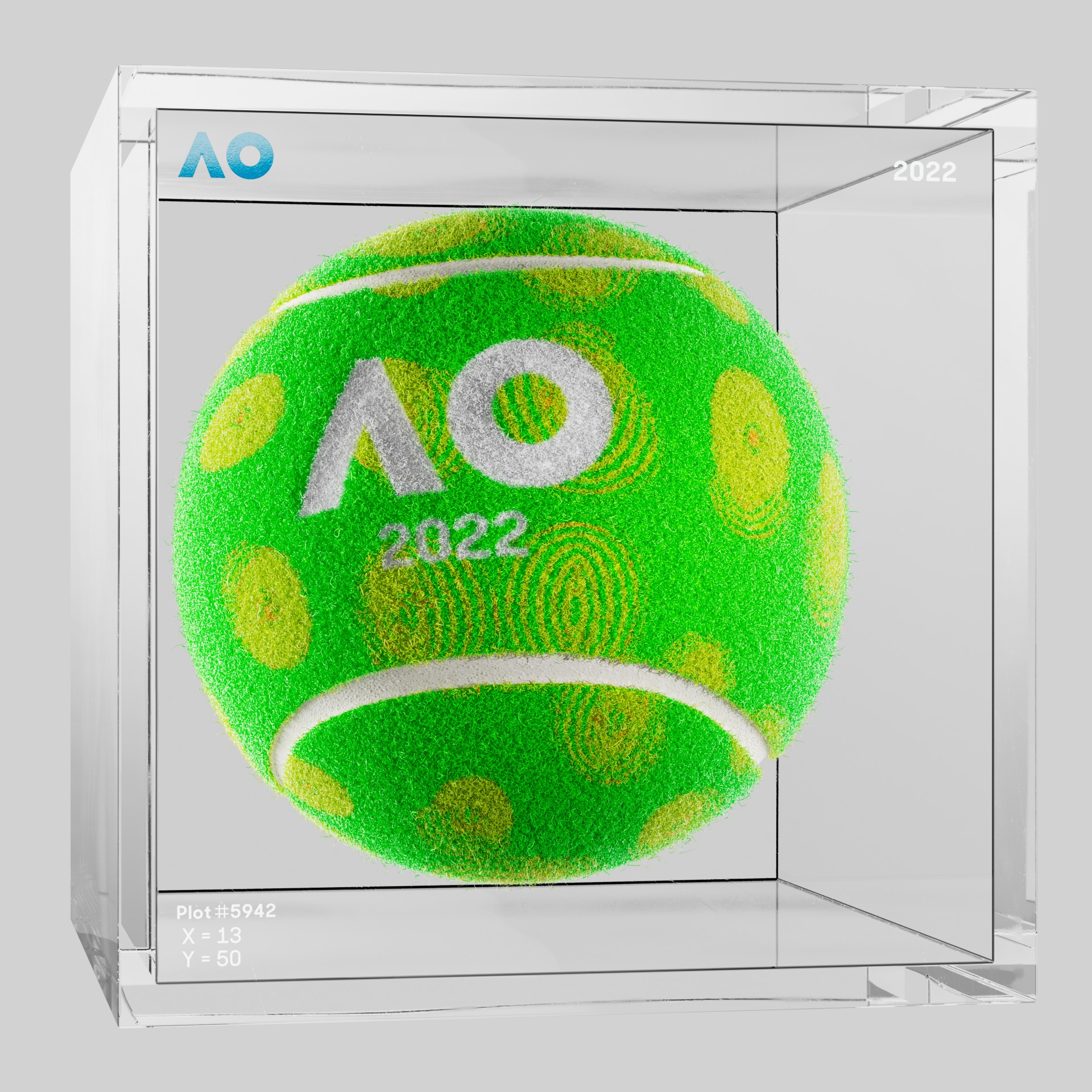 The Australian Open - The Australian Open Art Ball - AO Art Ball #5909 - NFT # 5909