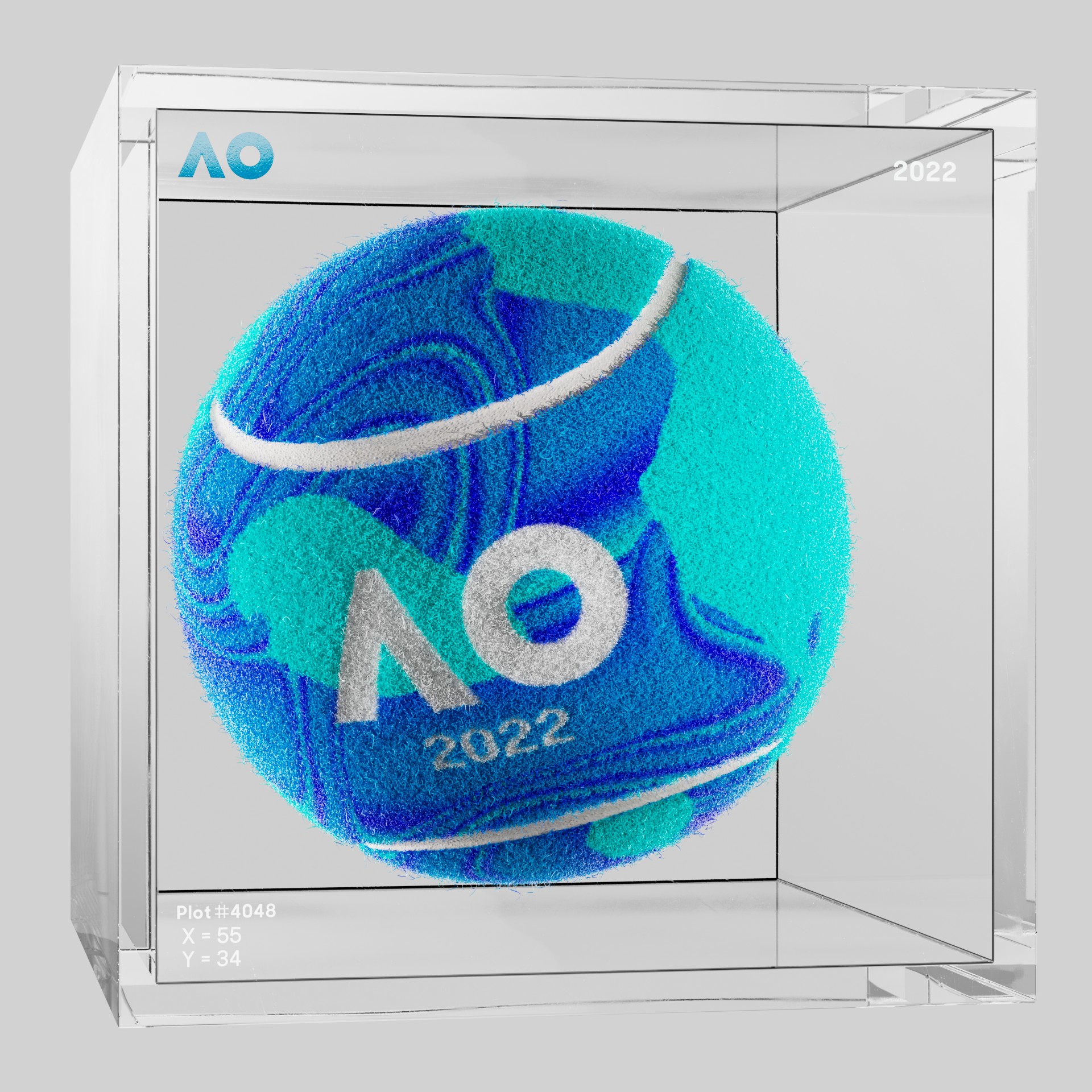 The Australian Open - The Australian Open Art Ball - AO Art Ball #5910 - NFT # 5910