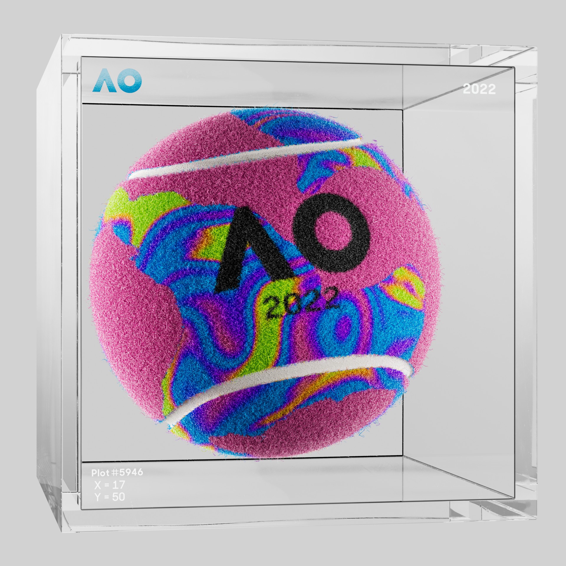 The Australian Open - The Australian Open Art Ball - AO Art Ball #5911 - NFT # 5911