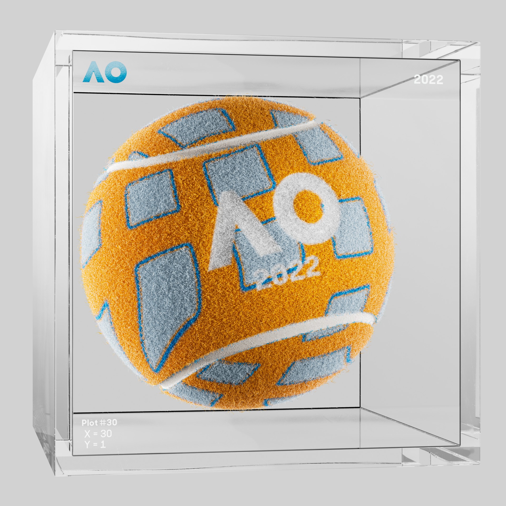 The Australian Open - The Australian Open Art Ball - AO Art Ball #5912 - NFT # 5912