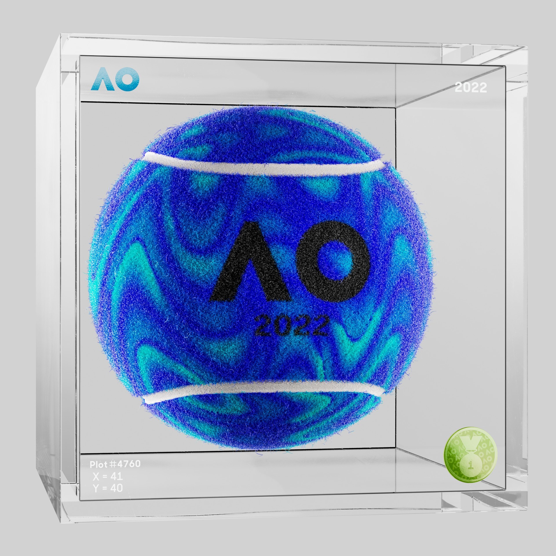 The Australian Open - The Australian Open Art Ball - AO Art Ball #5913 - NFT # 5913