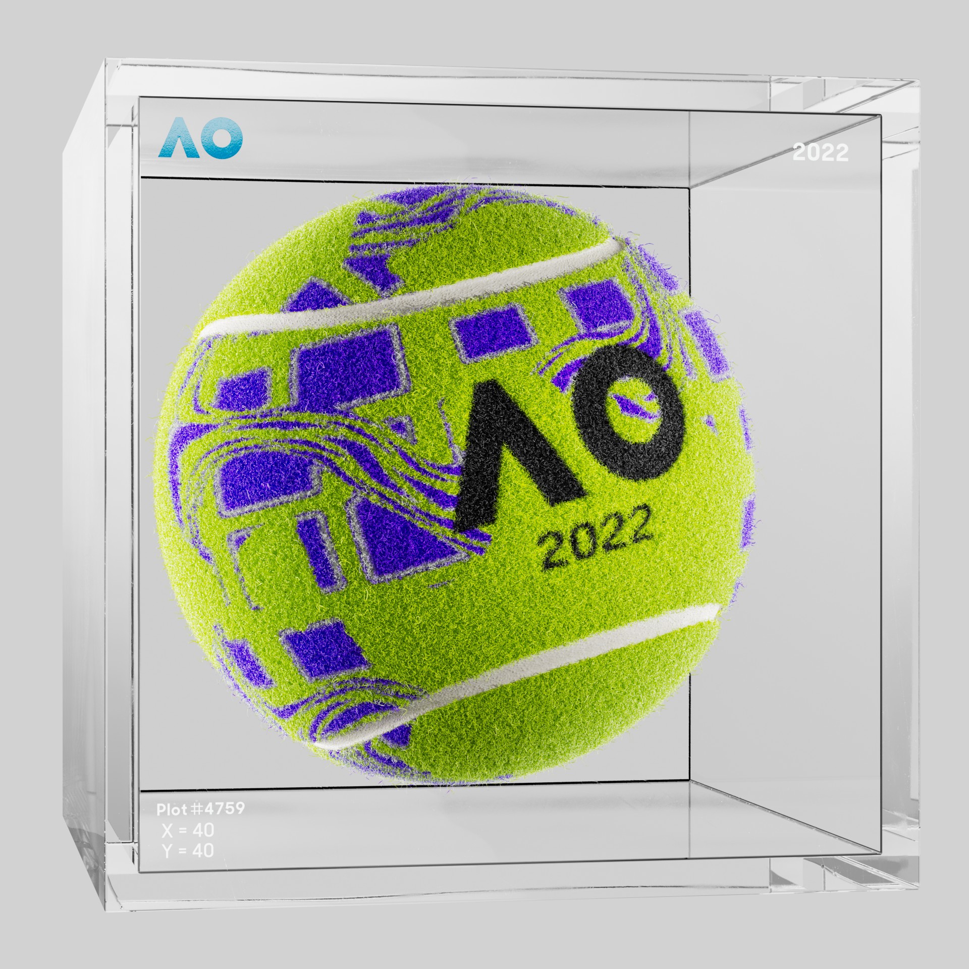 The Australian Open - The Australian Open Art Ball - AO Art Ball #5914 - NFT # 5914