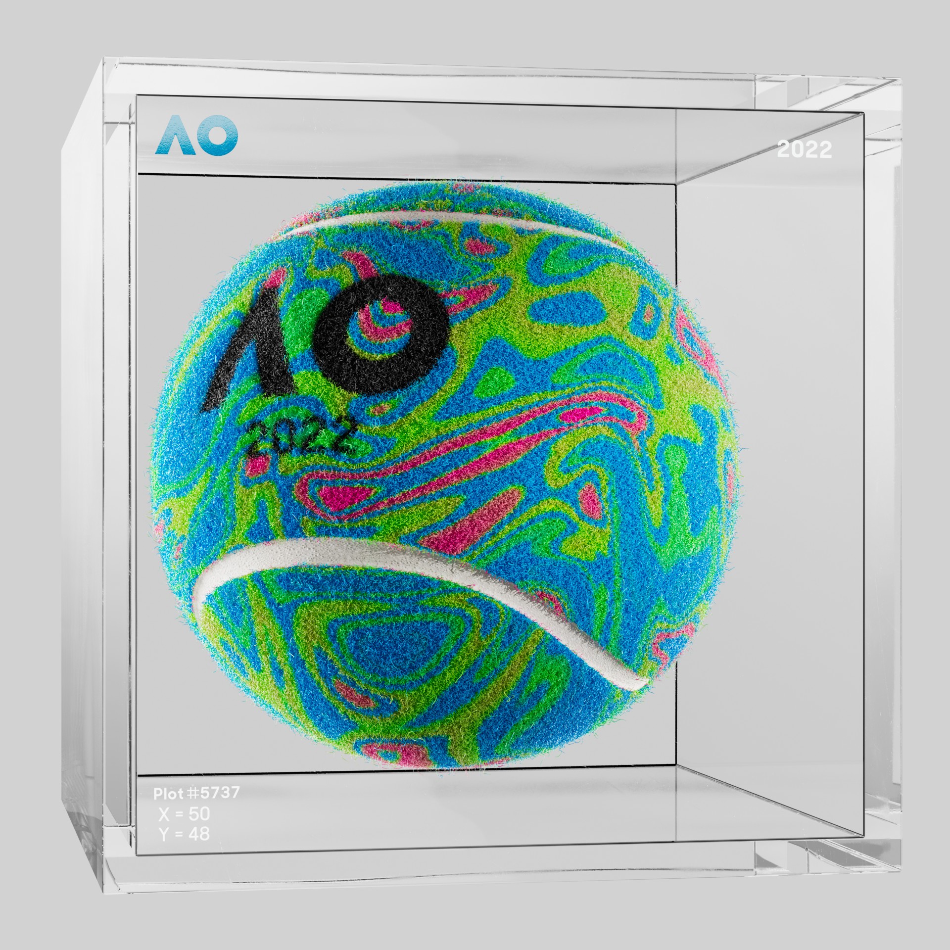 The Australian Open - The Australian Open Art Ball - AO Art Ball #5915 - NFT # 5915