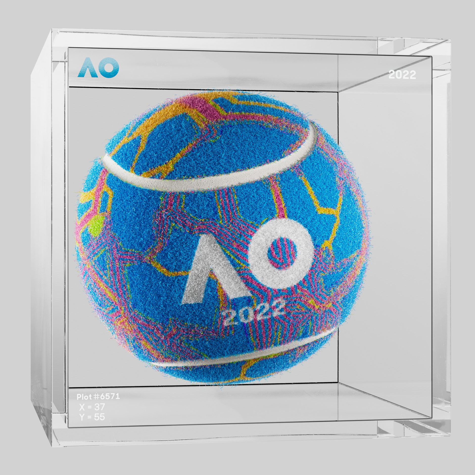 The Australian Open - The Australian Open Art Ball - AO Art Ball #5917 - NFT # 5917