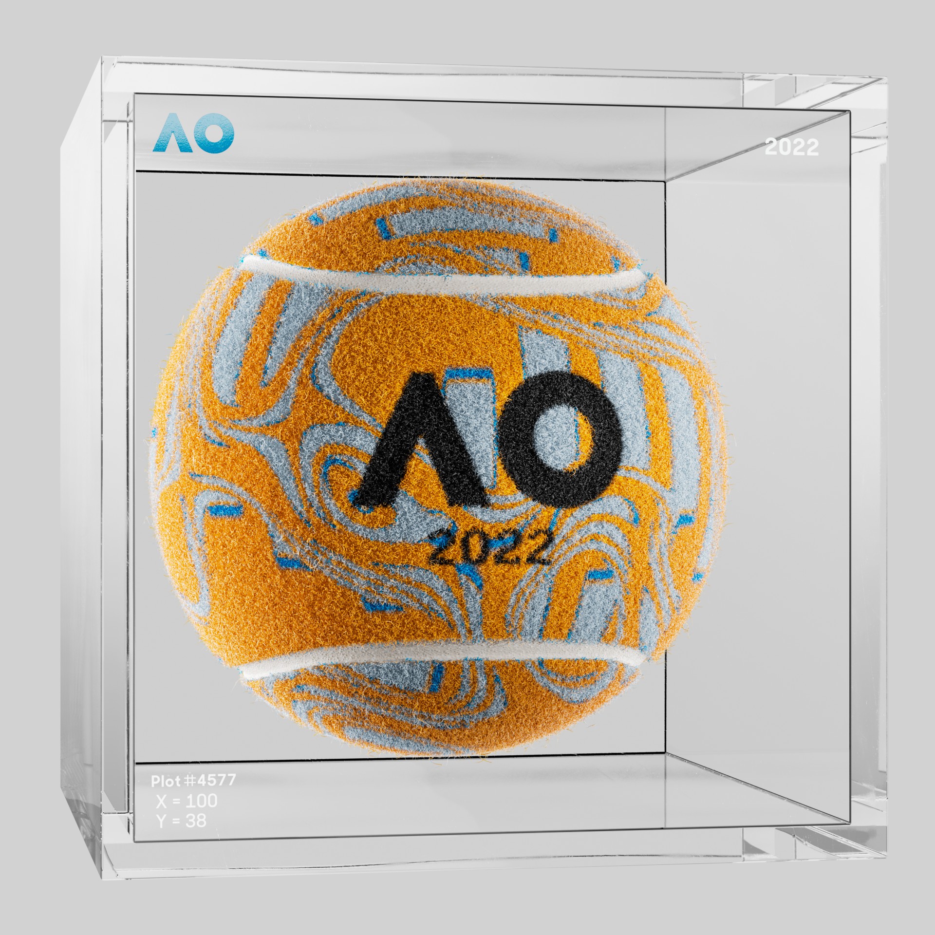 The Australian Open - The Australian Open Art Ball - AO Art Ball #5918 - NFT # 5918