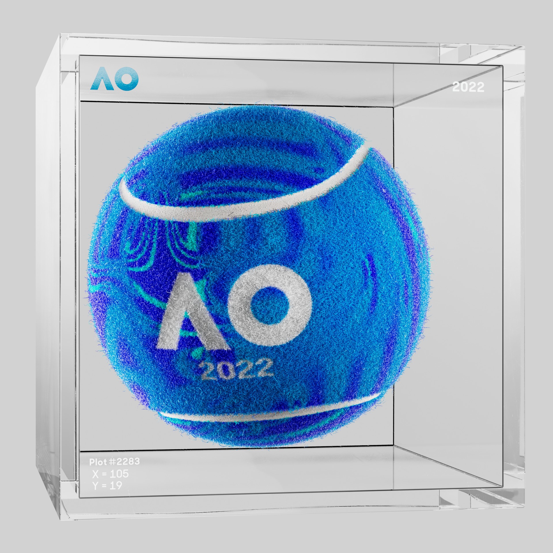 The Australian Open - The Australian Open Art Ball - AO Art Ball #5919 - NFT # 5919