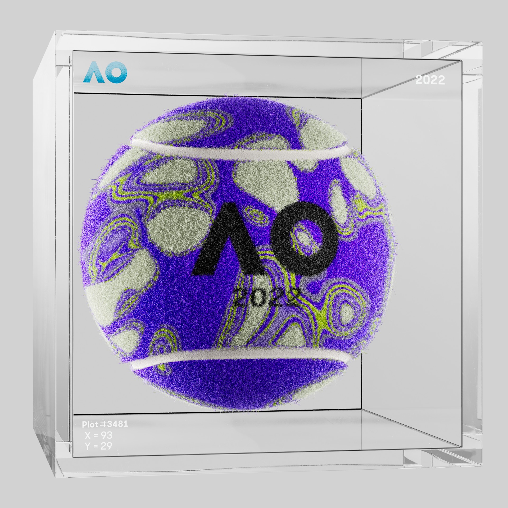 The Australian Open - The Australian Open Art Ball - AO Art Ball #5920 - NFT # 5920