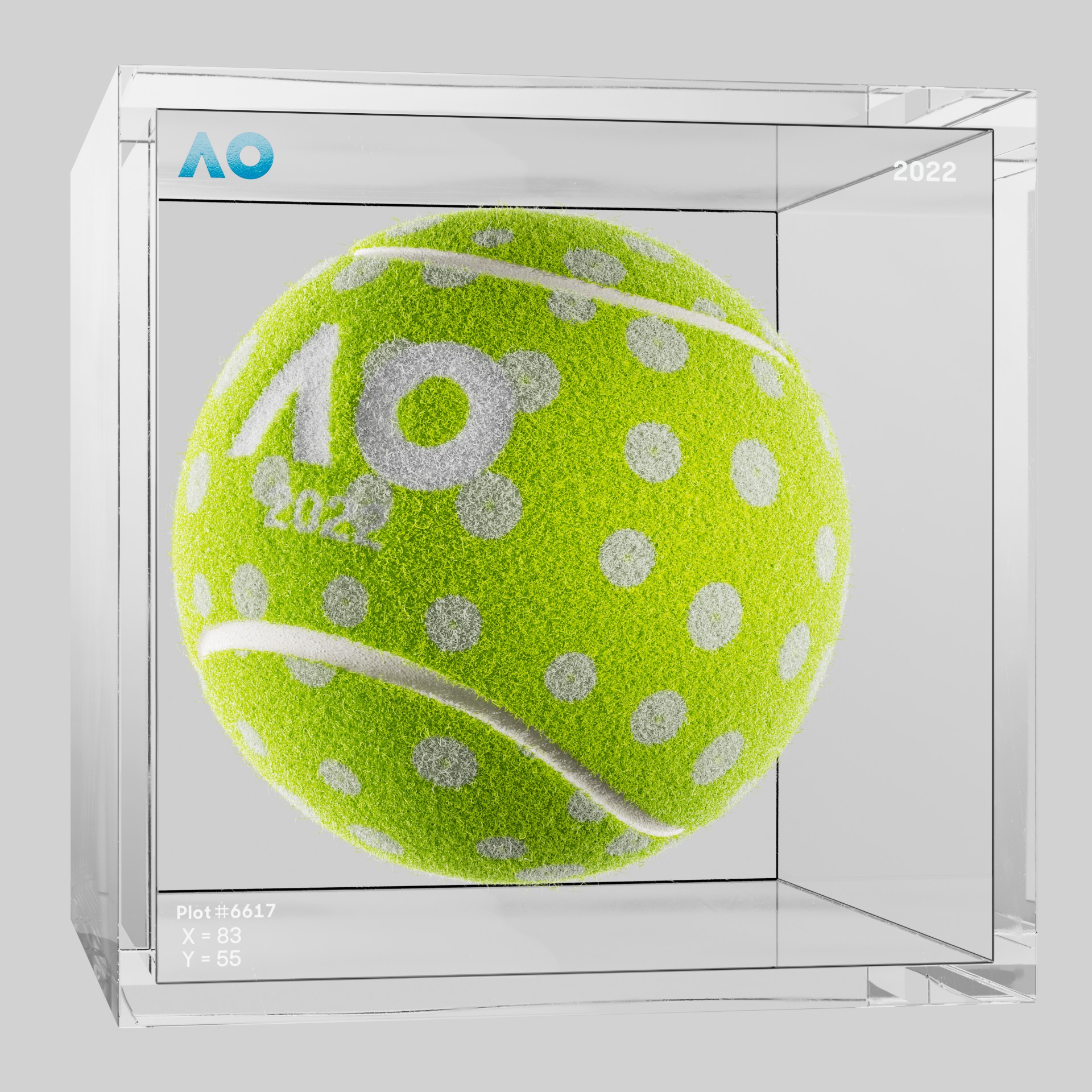 The Australian Open - The Australian Open Art Ball - AO Art Ball #5921 - NFT # 5921