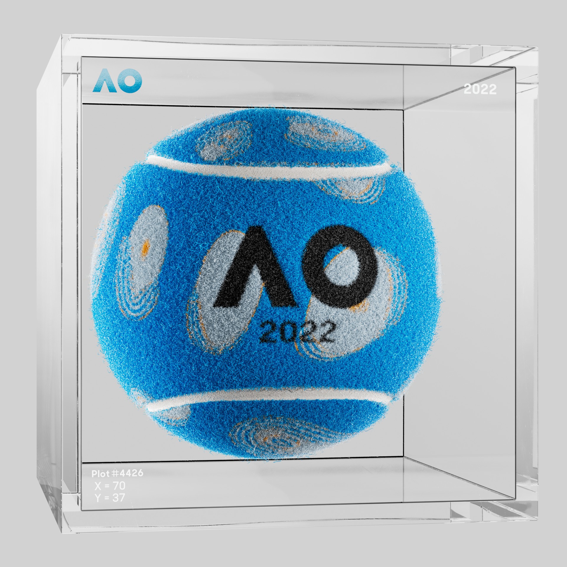The Australian Open - The Australian Open Art Ball - AO Art Ball #5922 - NFT # 5922