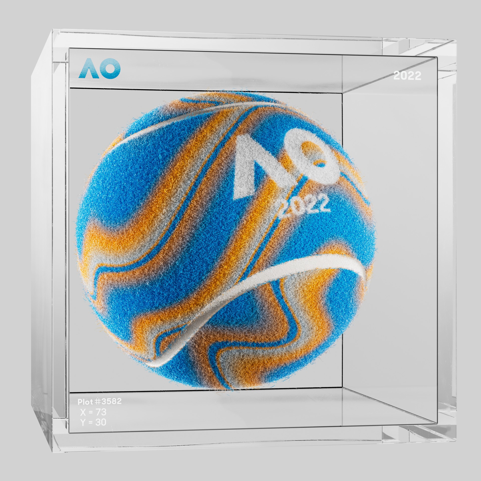 The Australian Open - The Australian Open Art Ball - AO Art Ball #5923 - NFT # 5923