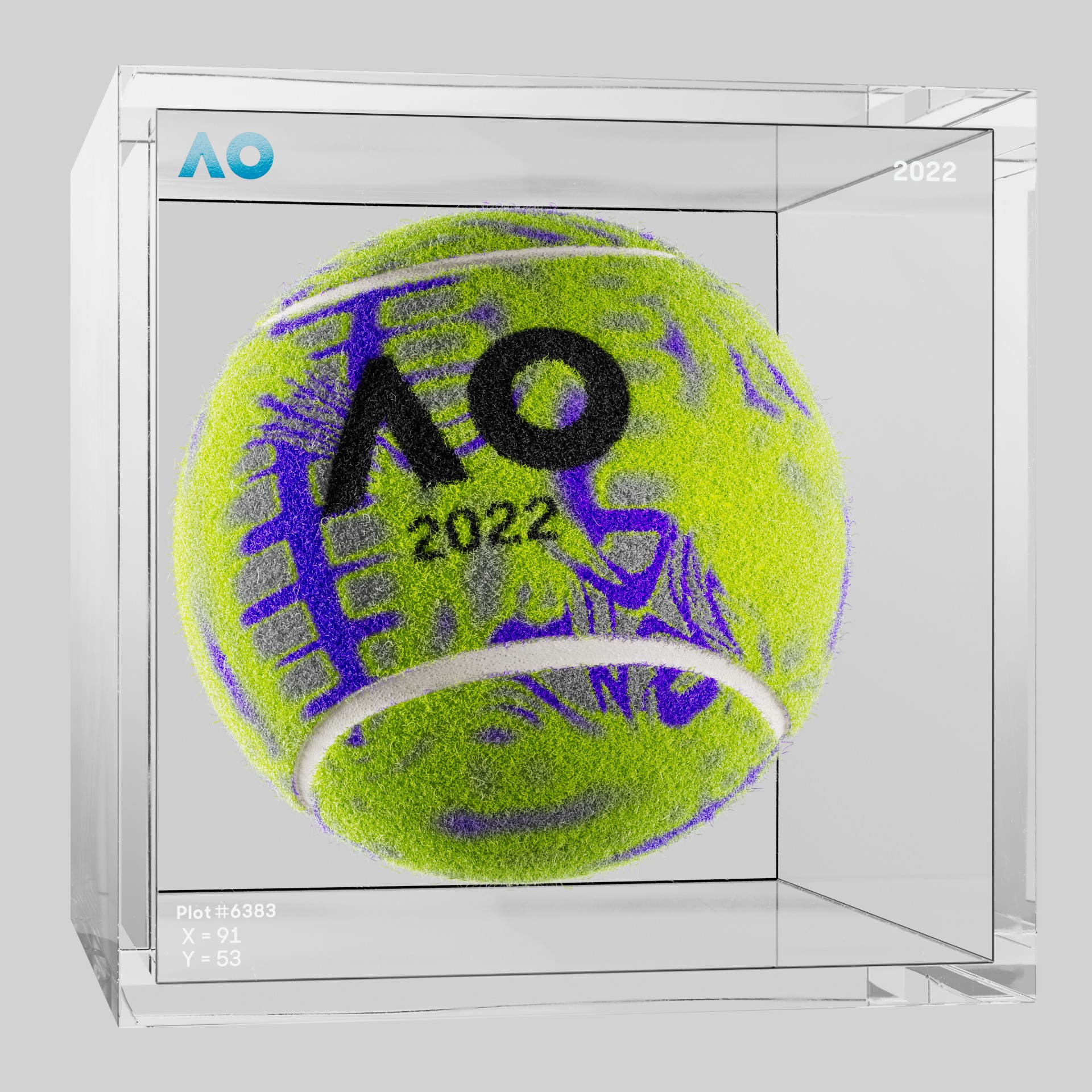 The Australian Open - The Australian Open Art Ball - AO Art Ball #5925 - NFT # 5925