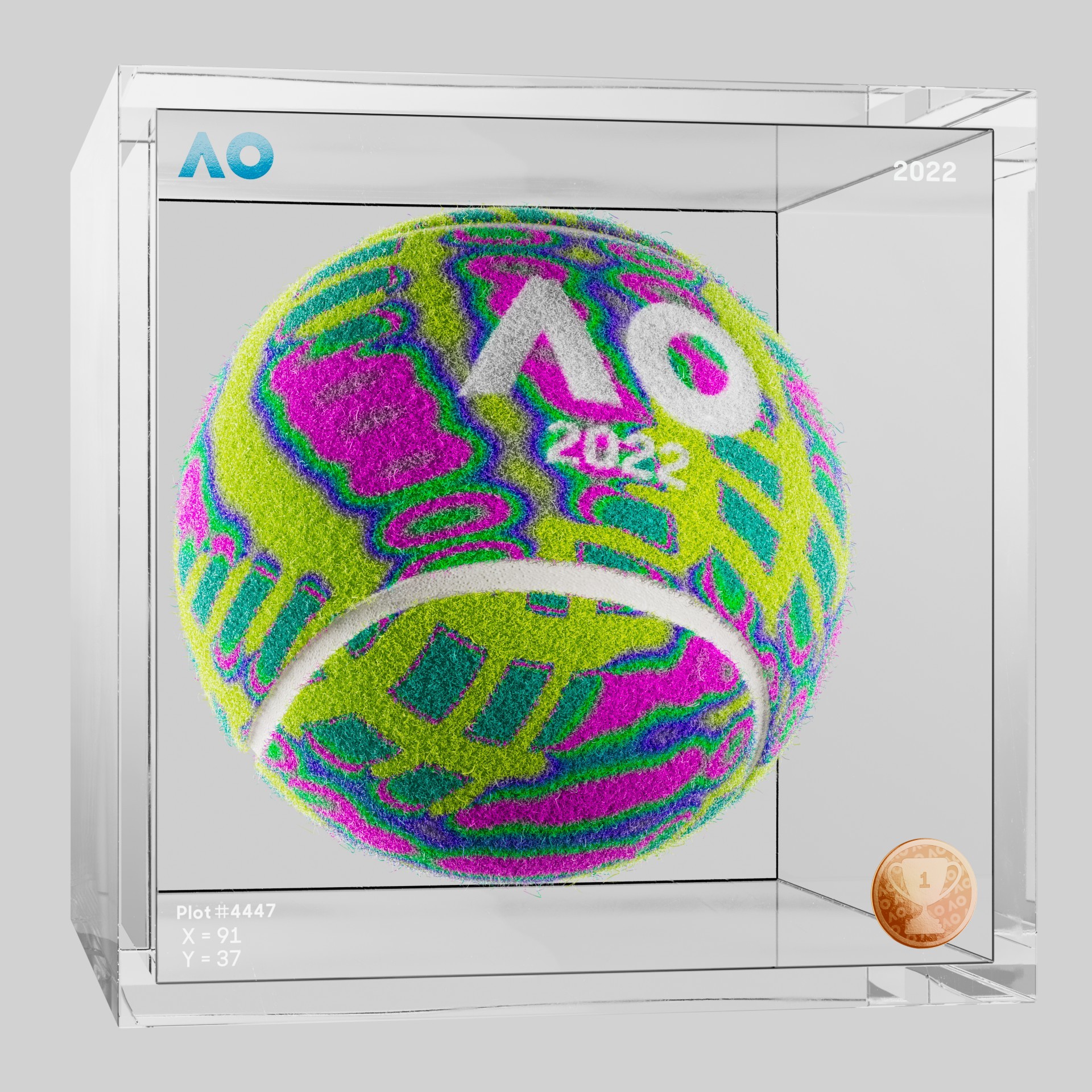 The Australian Open - The Australian Open Art Ball - AO Art Ball #5926 - NFT # 5926