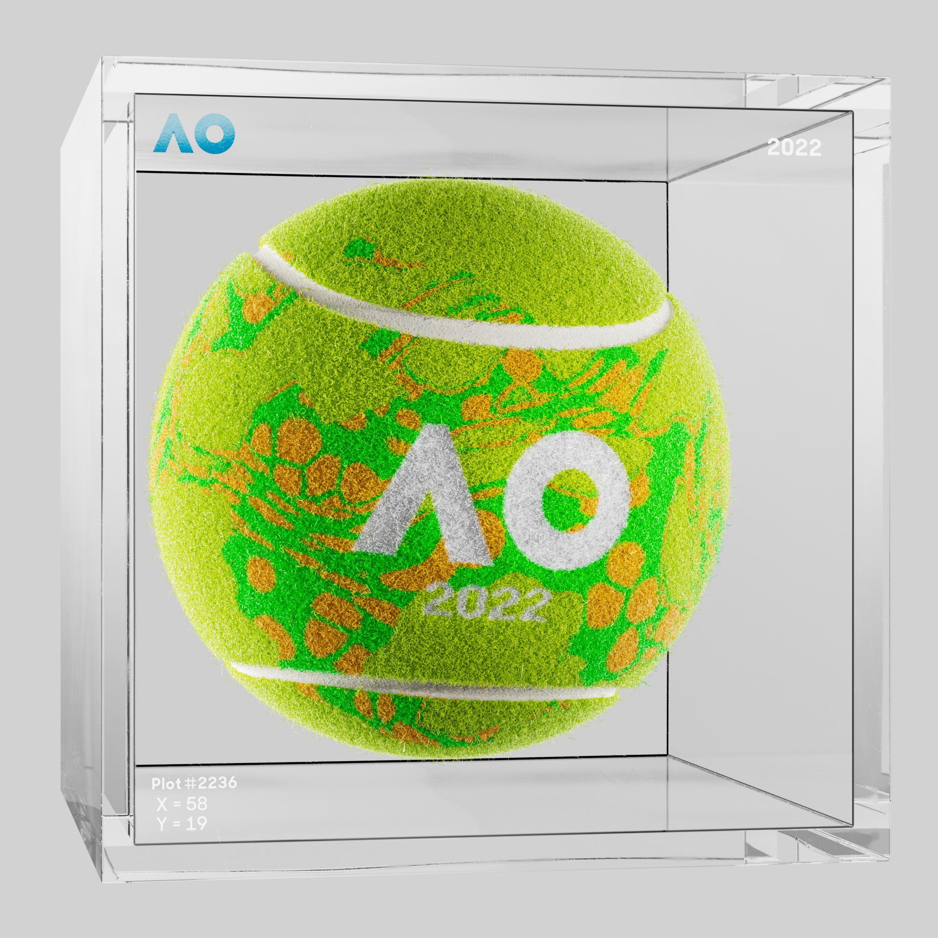 The Australian Open - The Australian Open Art Ball - AO Art Ball #5927 - NFT # 5927