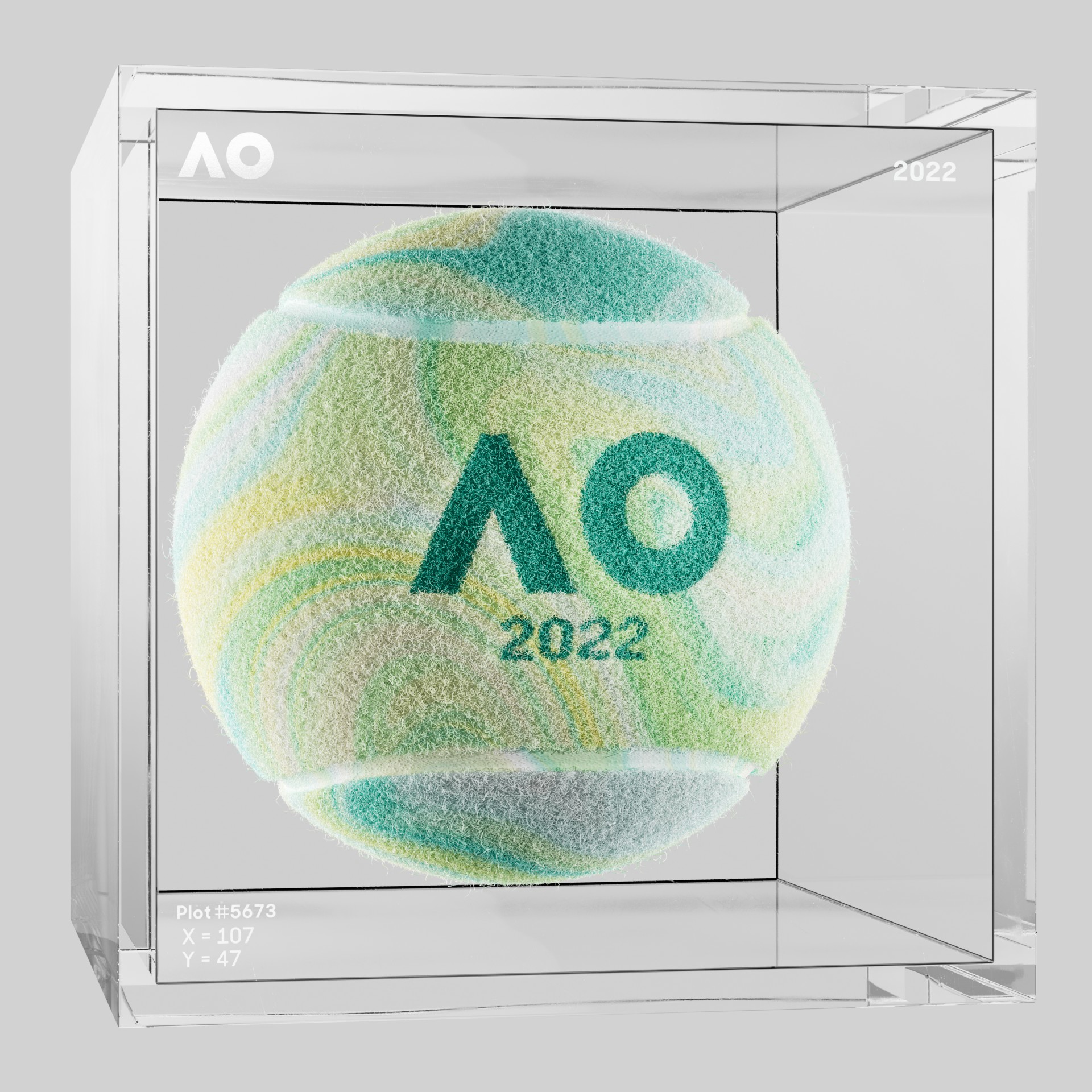 The Australian Open - The Australian Open Art Ball - AO Art Ball #5931 - NFT # 5931