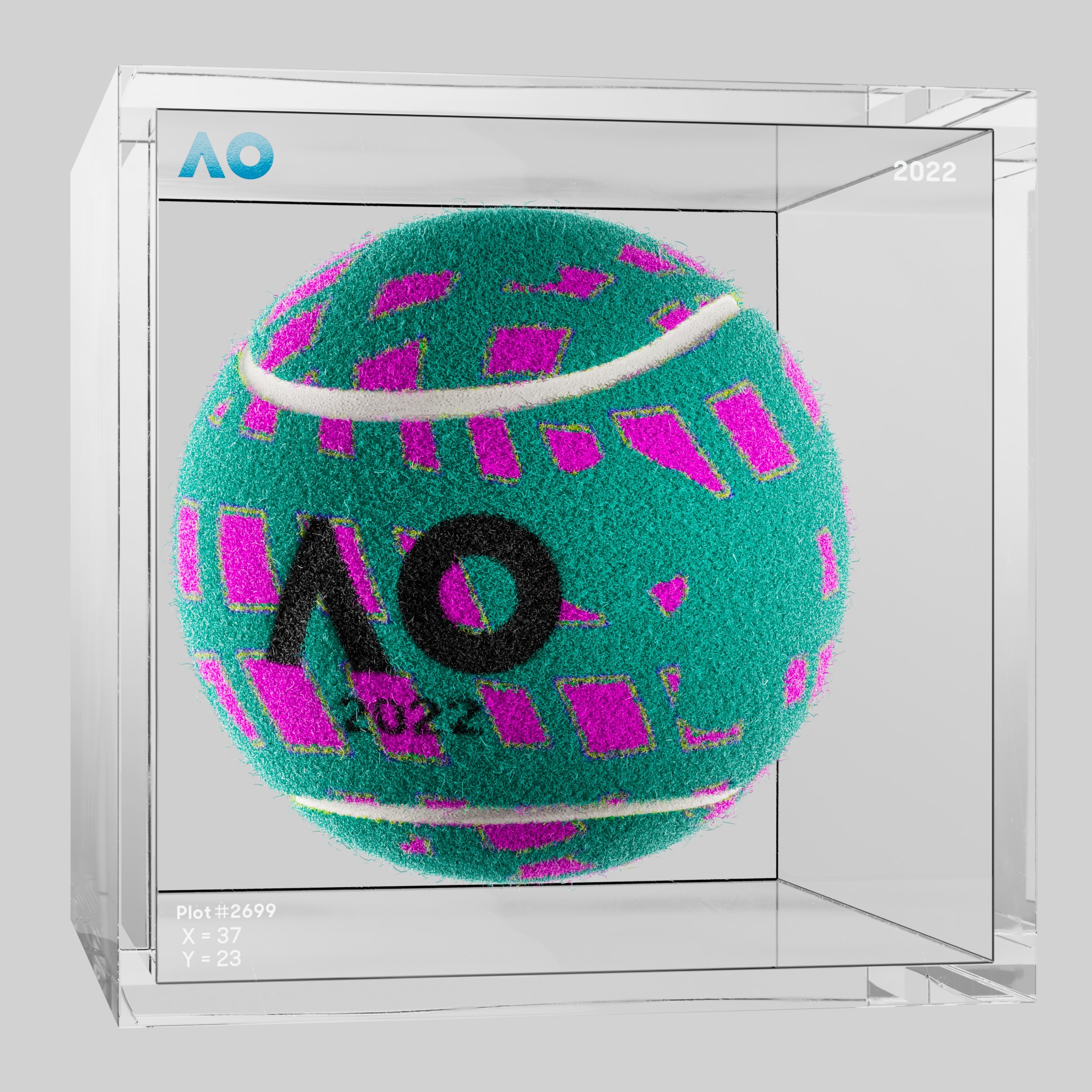 The Australian Open - The Australian Open Art Ball - AO Art Ball #5932 - NFT # 5932