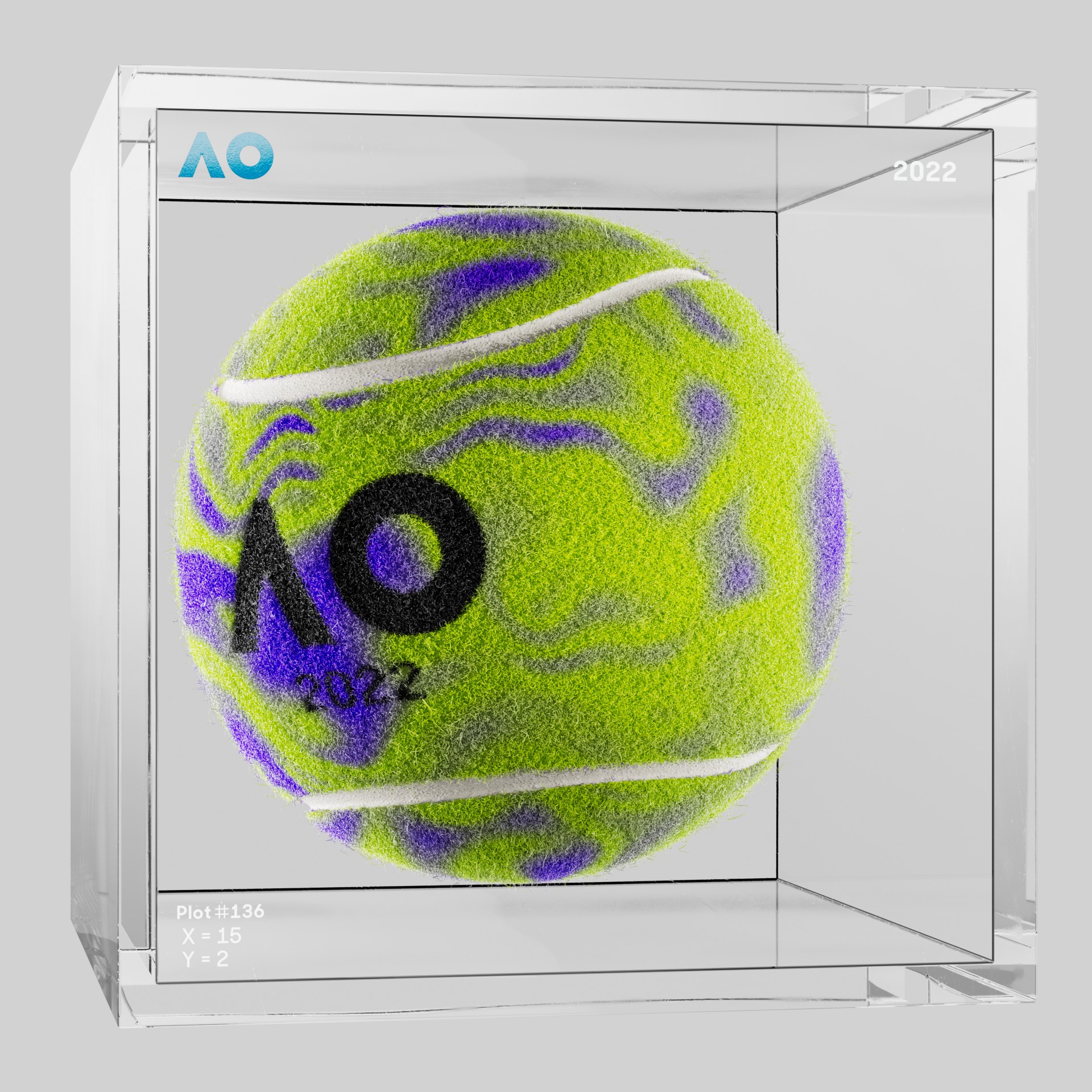 The Australian Open - The Australian Open Art Ball - AO Art Ball #5933 - NFT # 5933