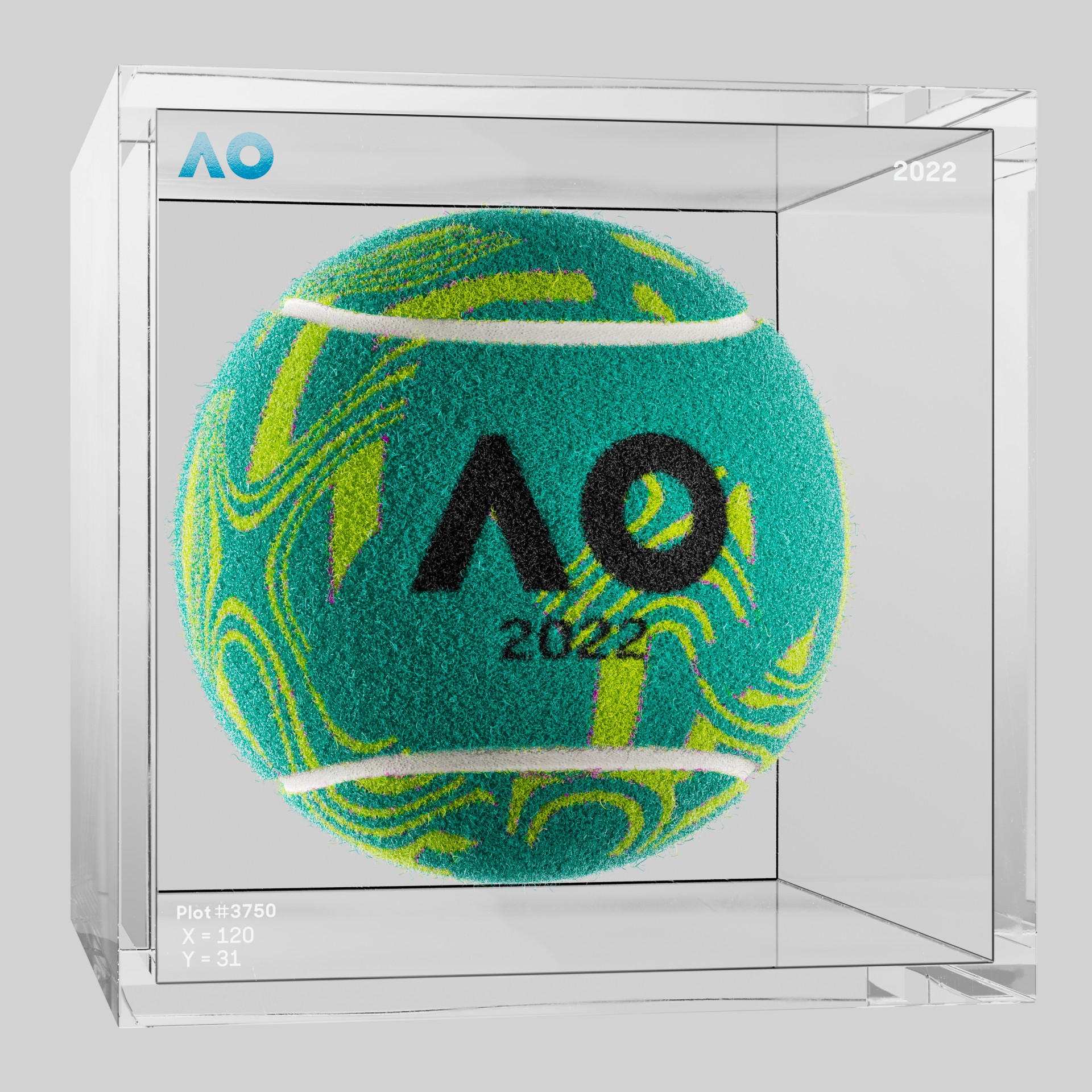 The Australian Open - The Australian Open Art Ball - AO Art Ball #5935 - NFT # 5935