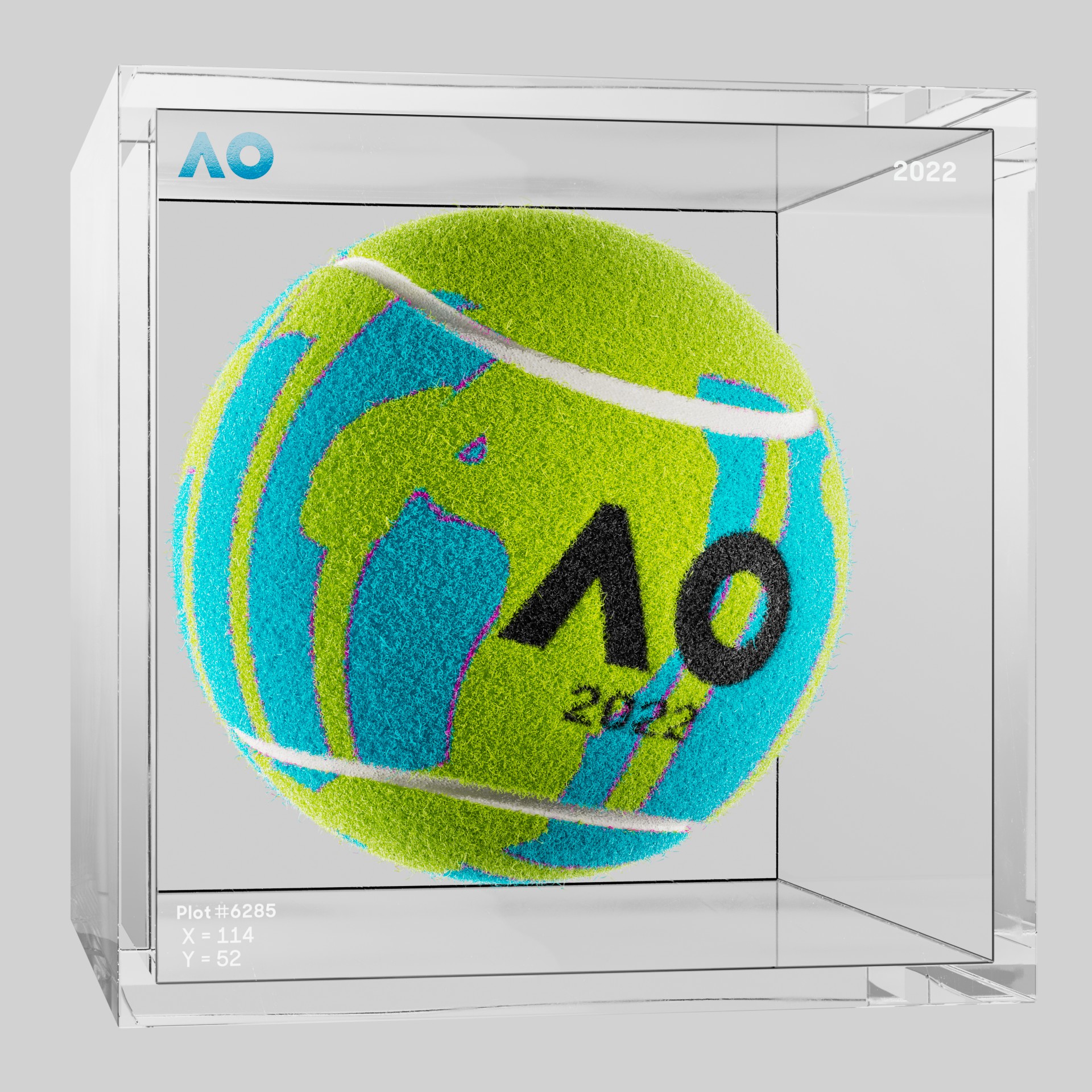 The Australian Open - The Australian Open Art Ball - AO Art Ball #5936 - NFT # 5936