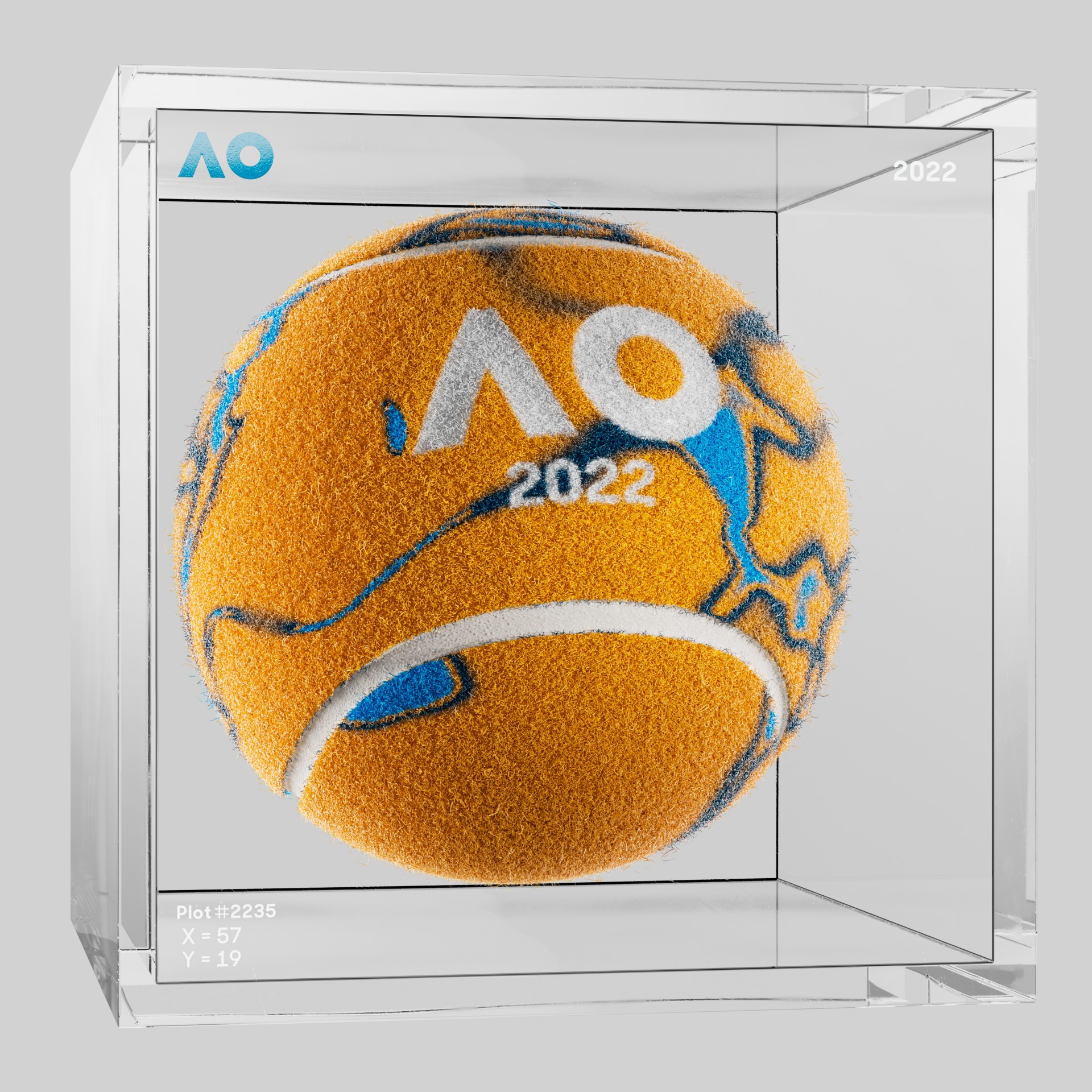 The Australian Open - The Australian Open Art Ball - AO Art Ball #594 - NFT # 594