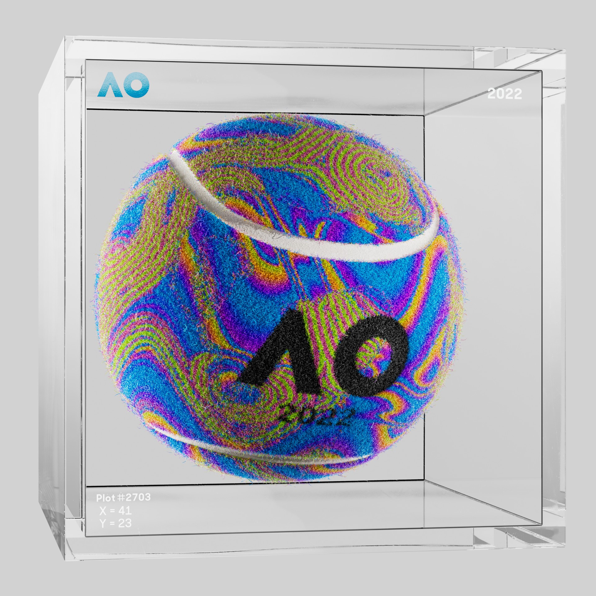 The Australian Open - The Australian Open Art Ball - AO Art Ball #5940 - NFT # 5940