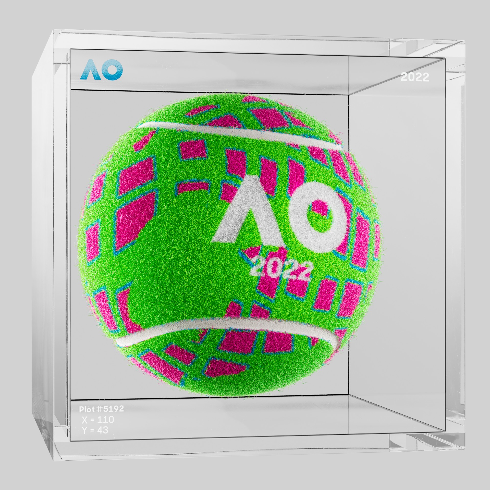 The Australian Open - The Australian Open Art Ball - AO Art Ball #5942 - NFT # 5942