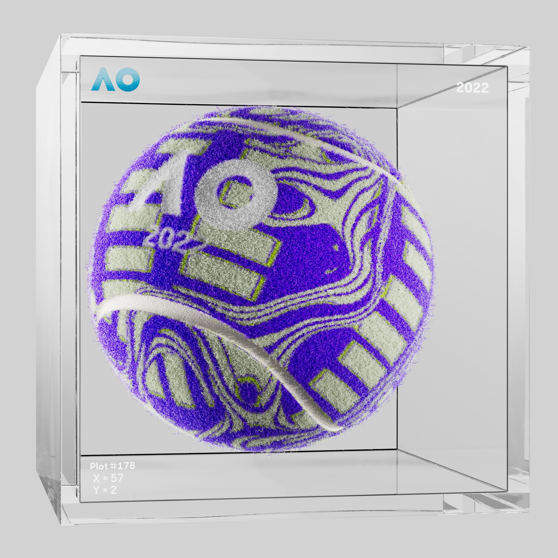 The Australian Open - The Australian Open Art Ball - AO Art Ball #5943 - NFT # 5943