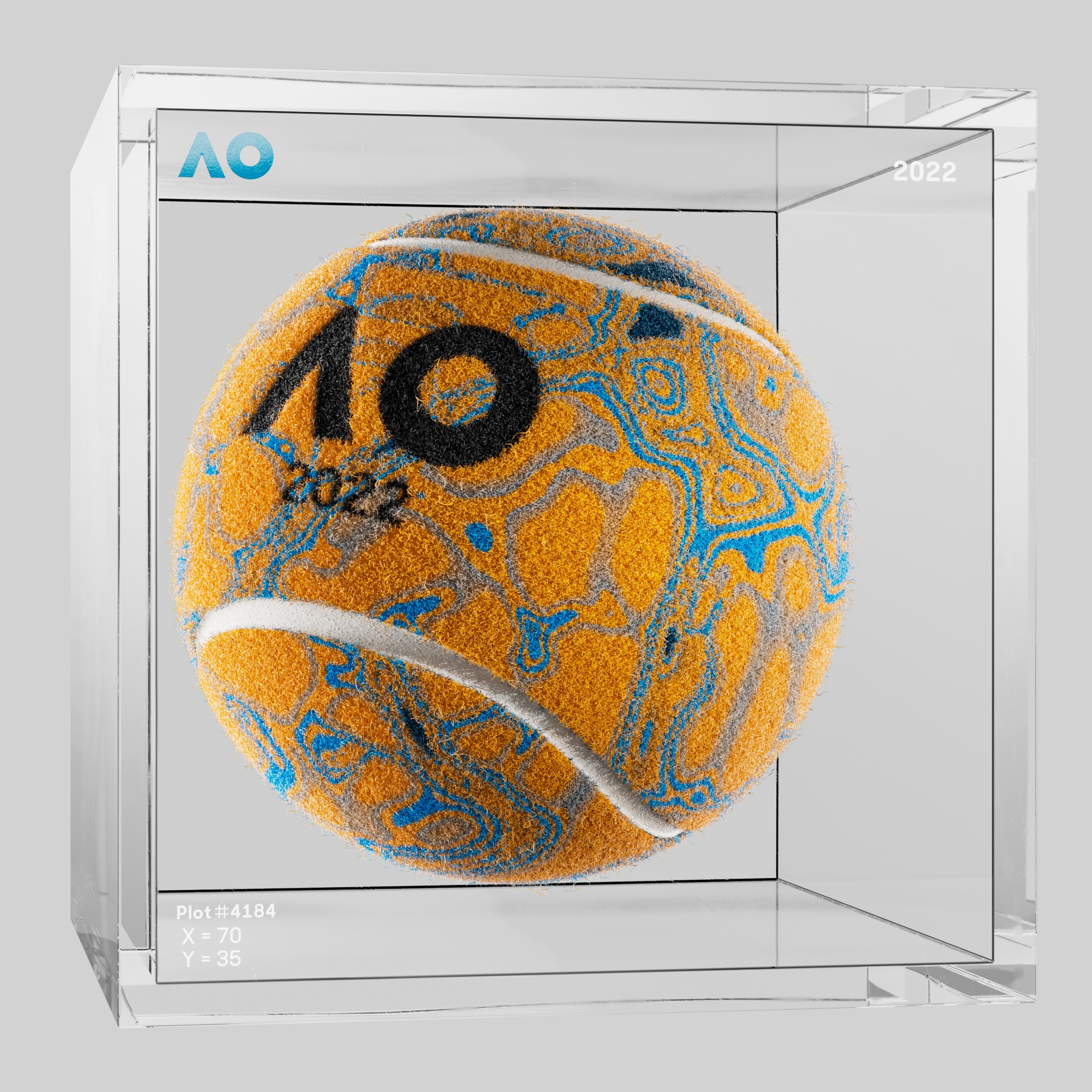 The Australian Open - The Australian Open Art Ball - AO Art Ball #5944 - NFT # 5944