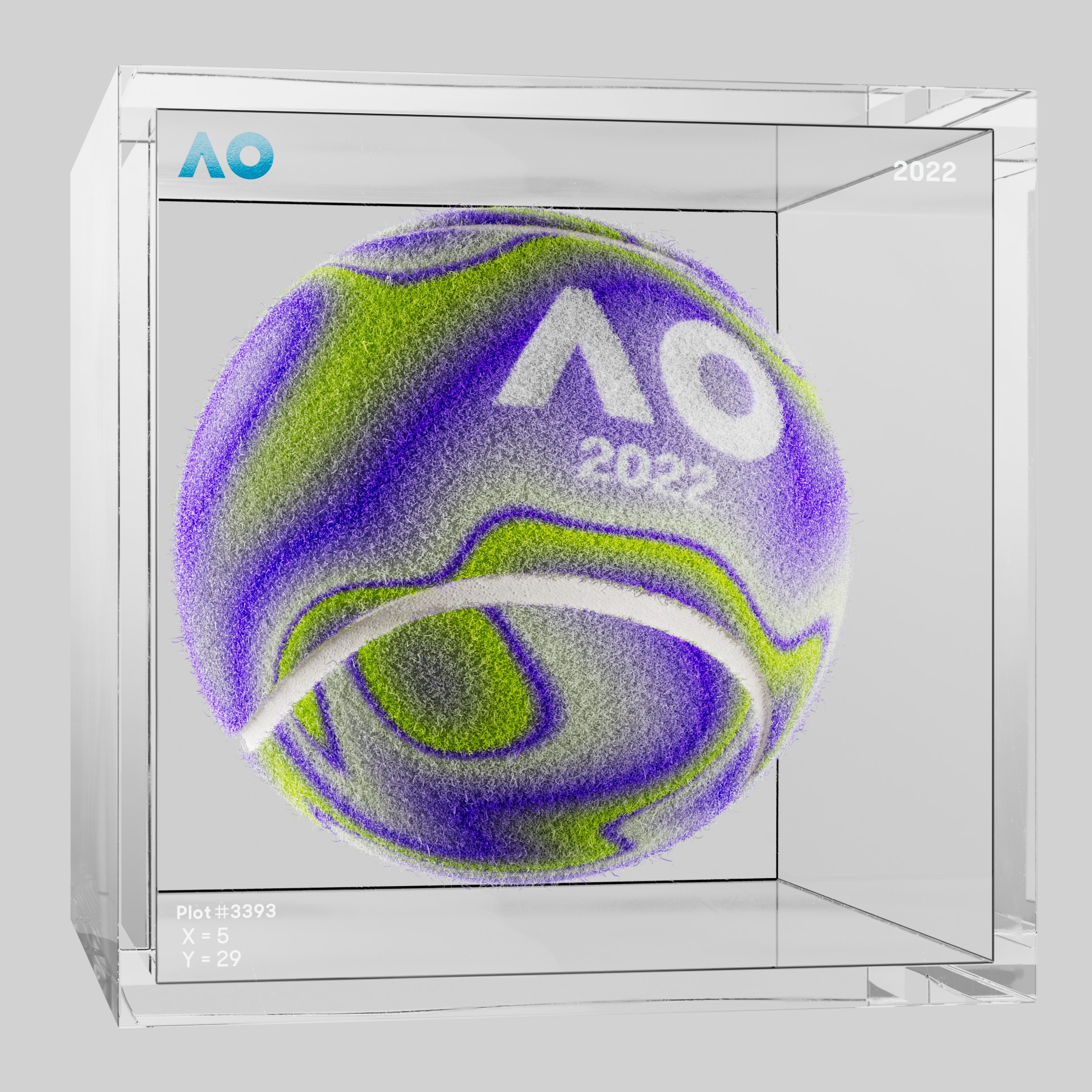 The Australian Open - The Australian Open Art Ball - AO Art Ball #5946 - NFT # 5946