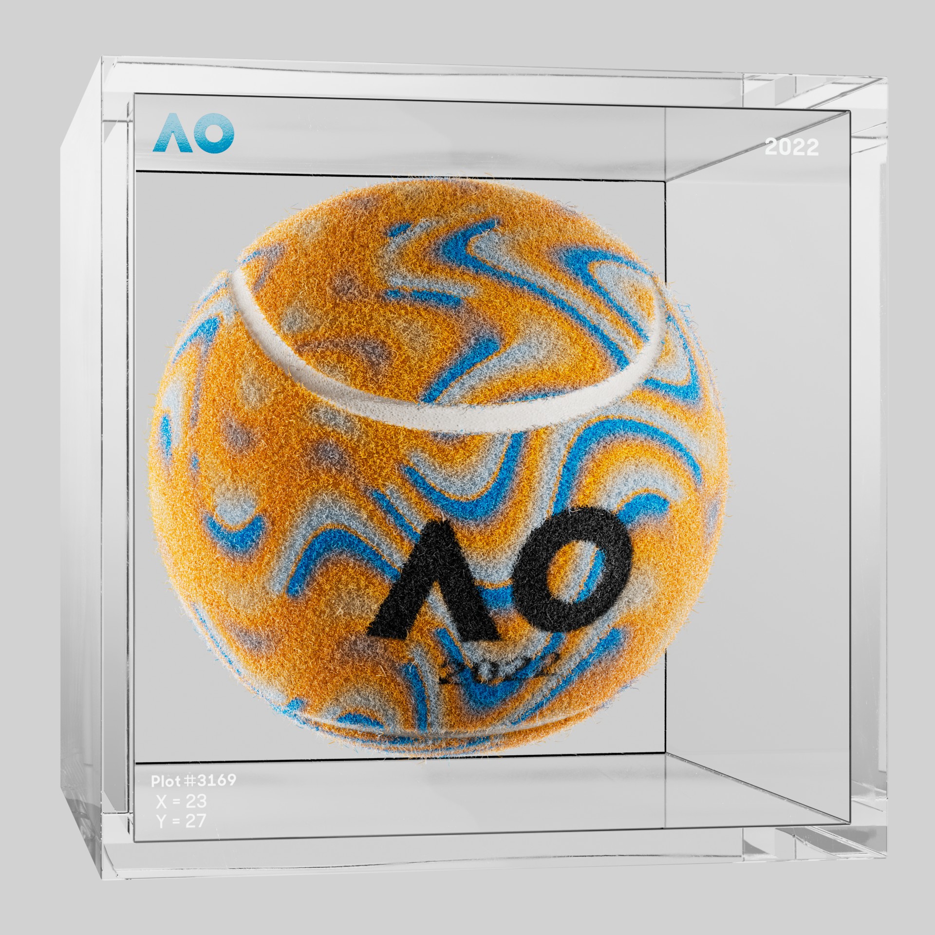 The Australian Open - The Australian Open Art Ball - AO Art Ball #5947 - NFT # 5947