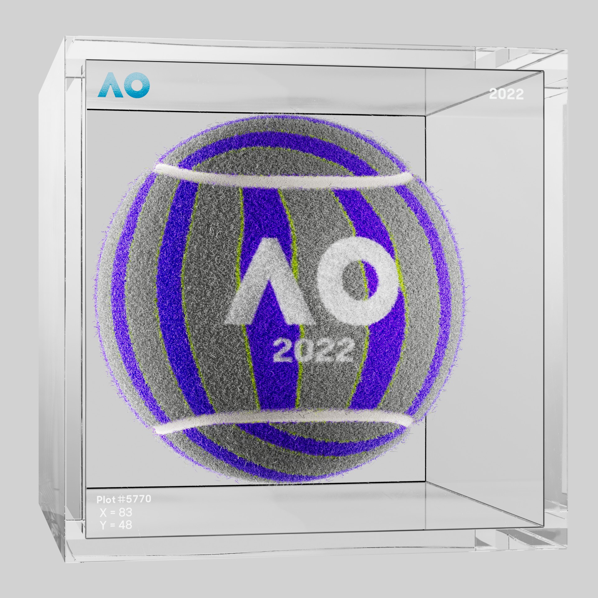 The Australian Open - The Australian Open Art Ball - AO Art Ball #595 - NFT # 595