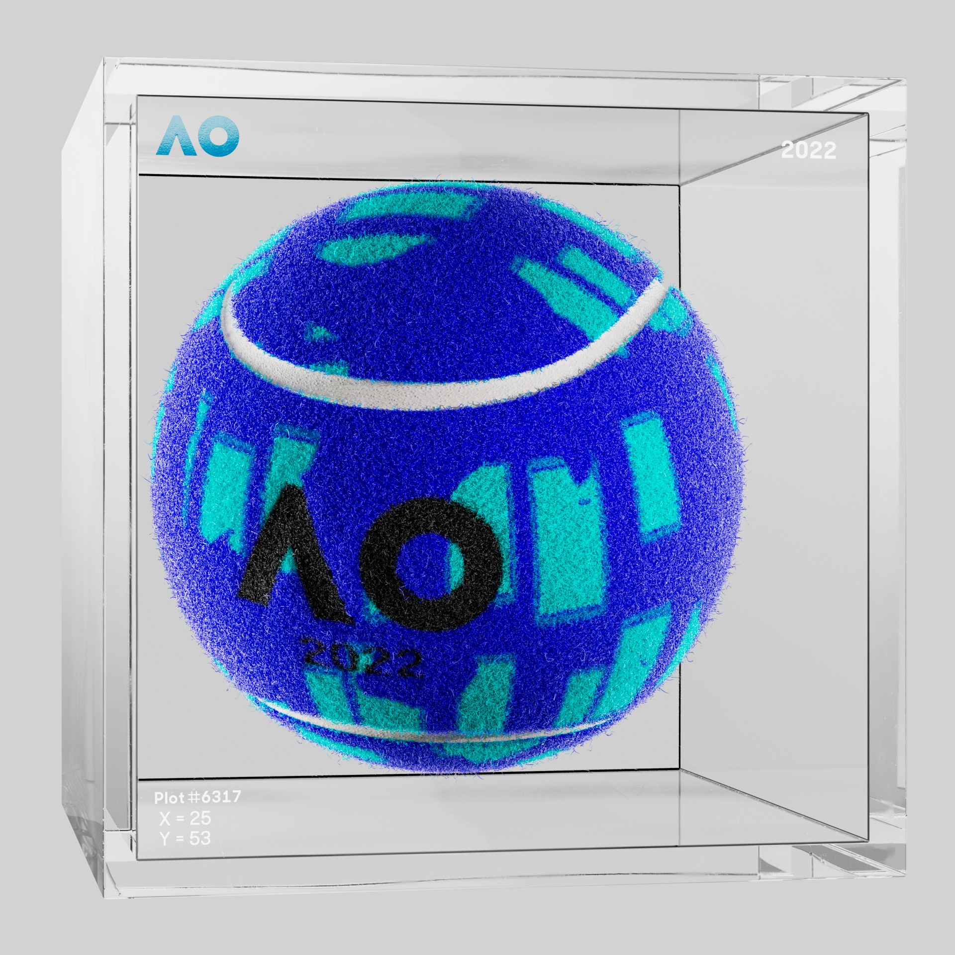 The Australian Open - The Australian Open Art Ball - AO Art Ball #5950 - NFT # 5950